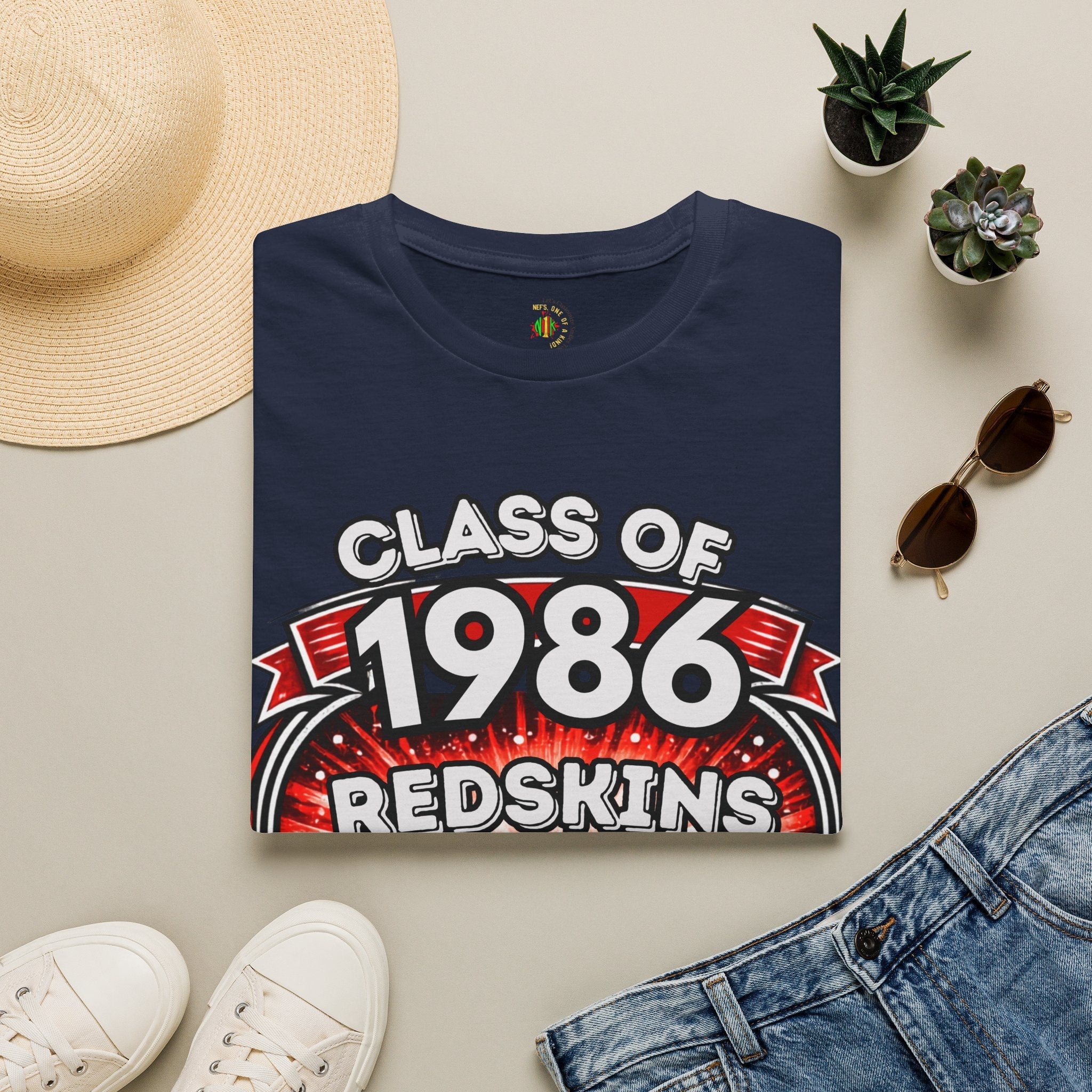 Class of 1986 Reunion T-Shirt — 40th Anniversary Redskins Emmerich Manual - Another Customized Smile