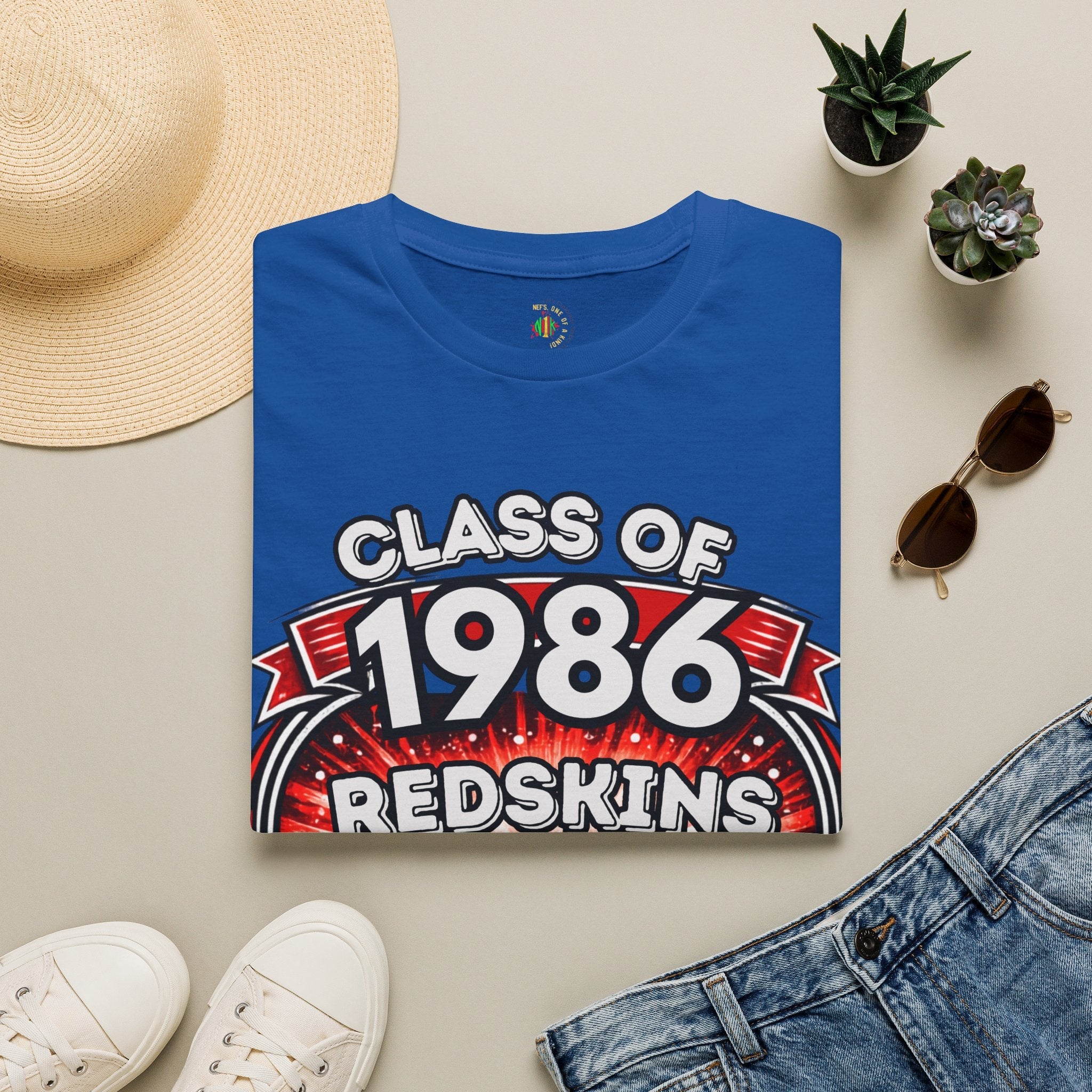 Class of 1986 Reunion T-Shirt — 40th Anniversary Redskins Emmerich Manual - Another Customized Smile