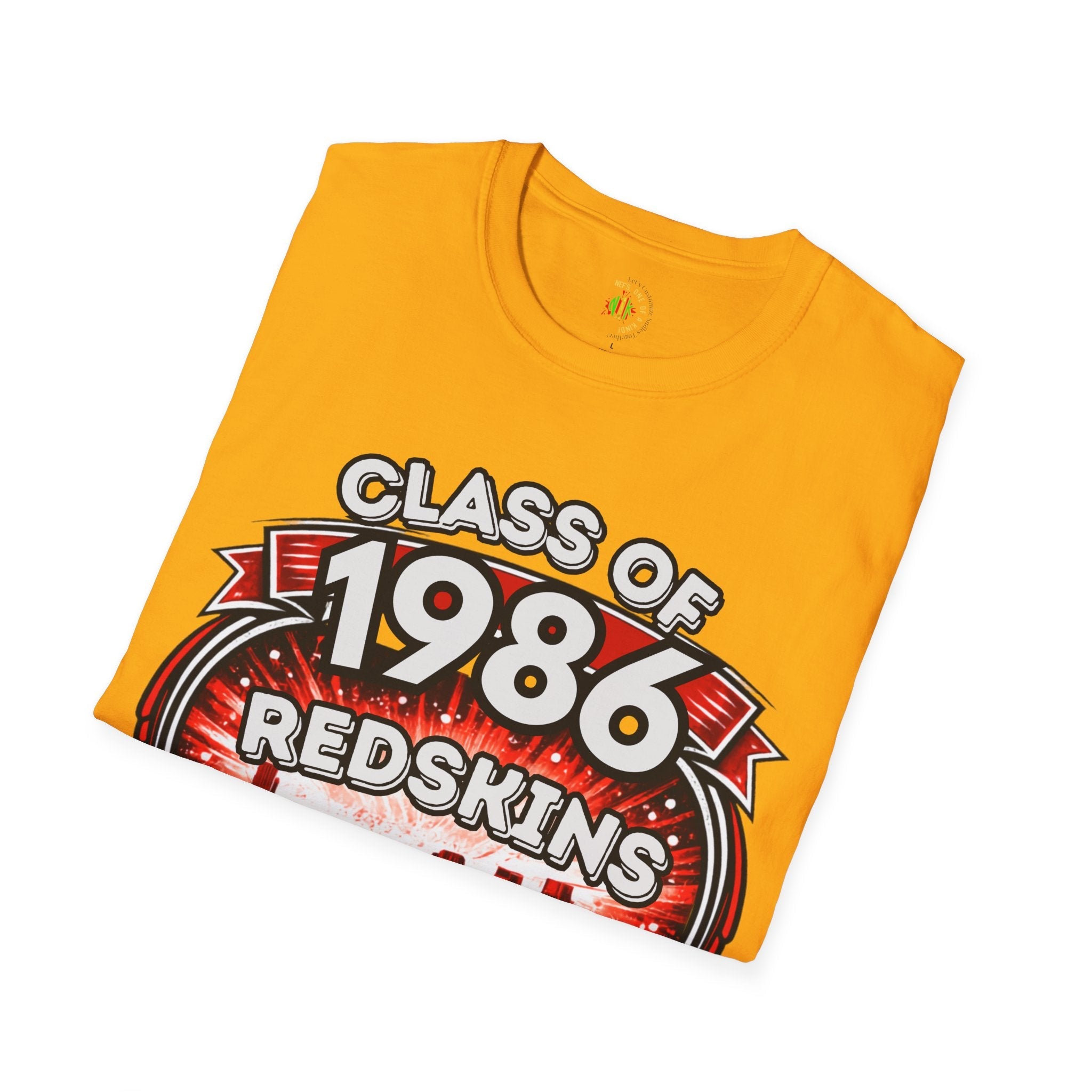 Class of 1986 Reunion T-Shirt — 40th Anniversary Redskins Emmerich Manual - Another Customized Smile