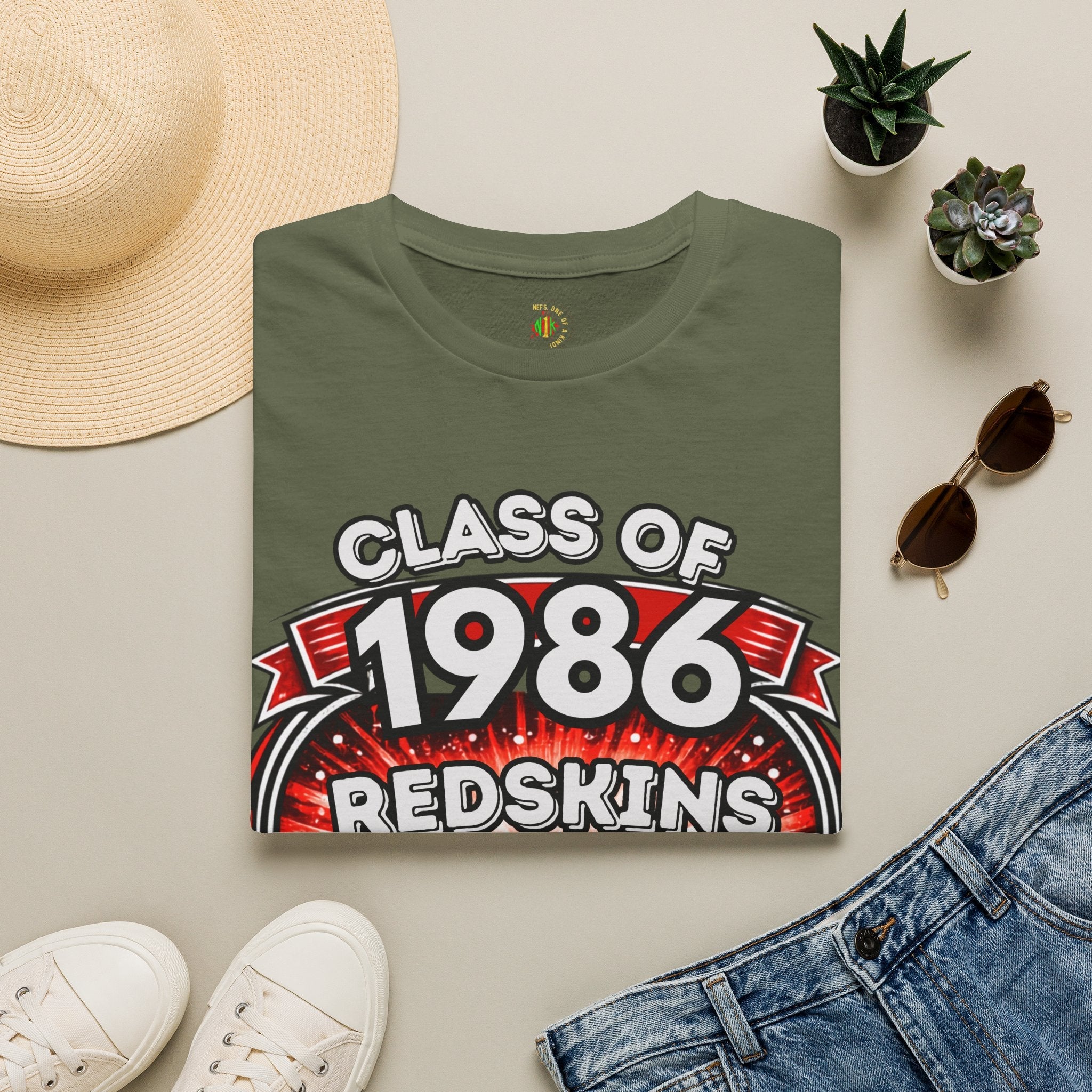 Class of 1986 Reunion T-Shirt — 40th Anniversary Redskins Emmerich Manual - Another Customized Smile