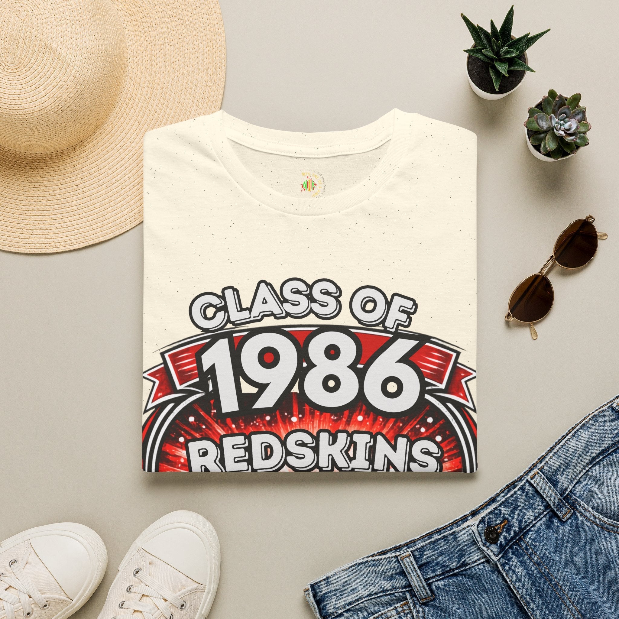 Class of 1986 Reunion T-Shirt — 40th Anniversary Redskins Emmerich Manual - Another Customized Smile