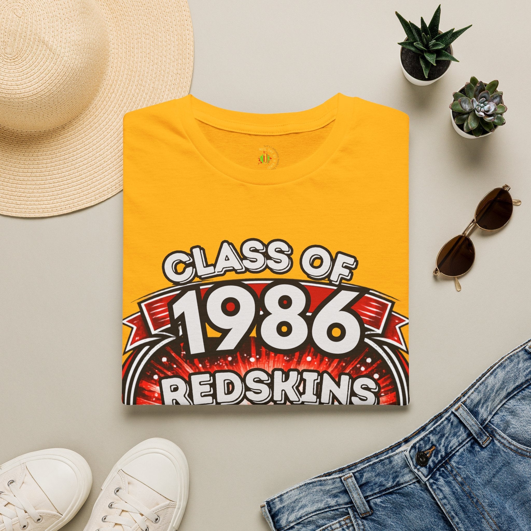 Class of 1986 Reunion T-Shirt — 40th Anniversary Redskins Emmerich Manual - Another Customized Smile