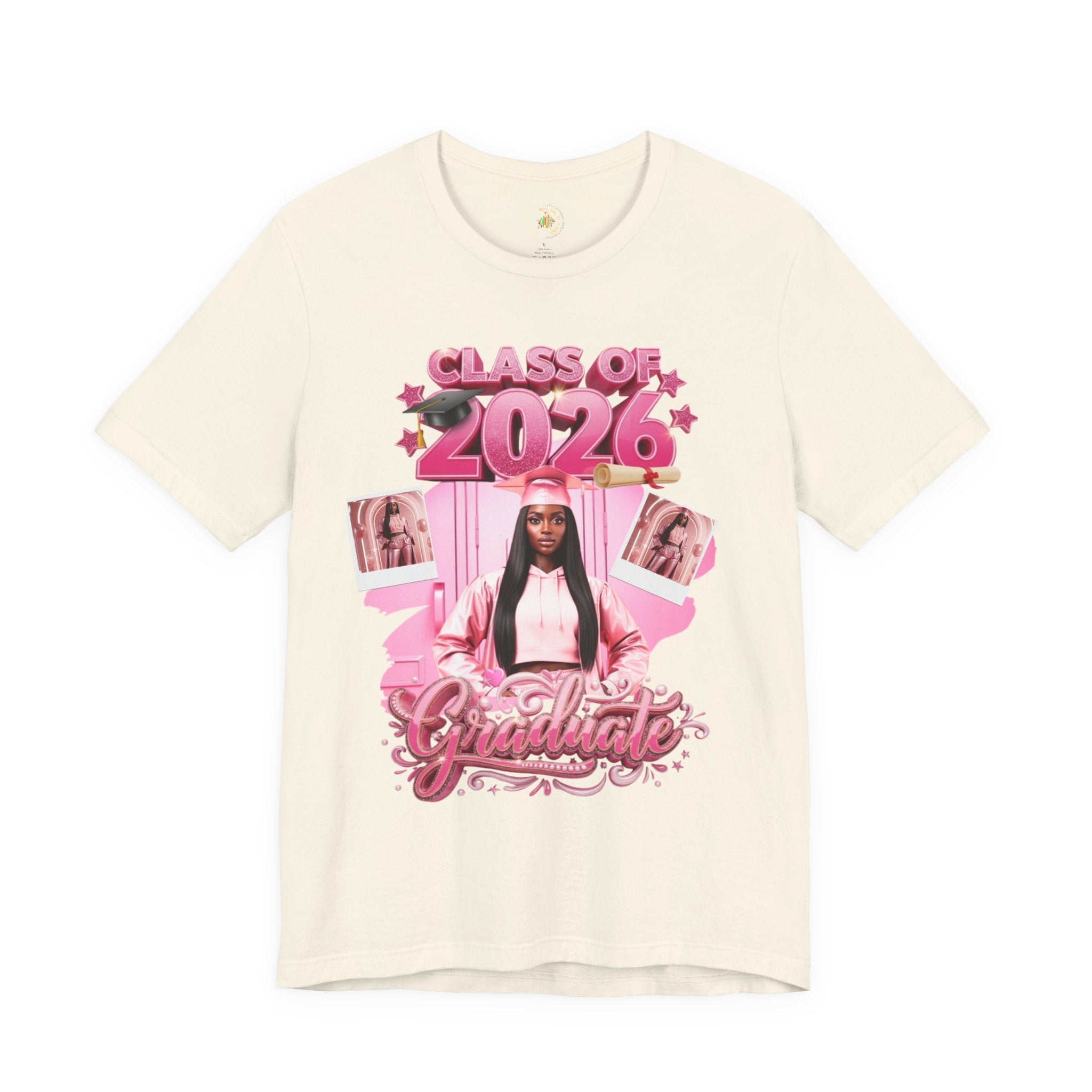 Class of 2026 Pink Graduation Tee — Personalized Senior Shirt