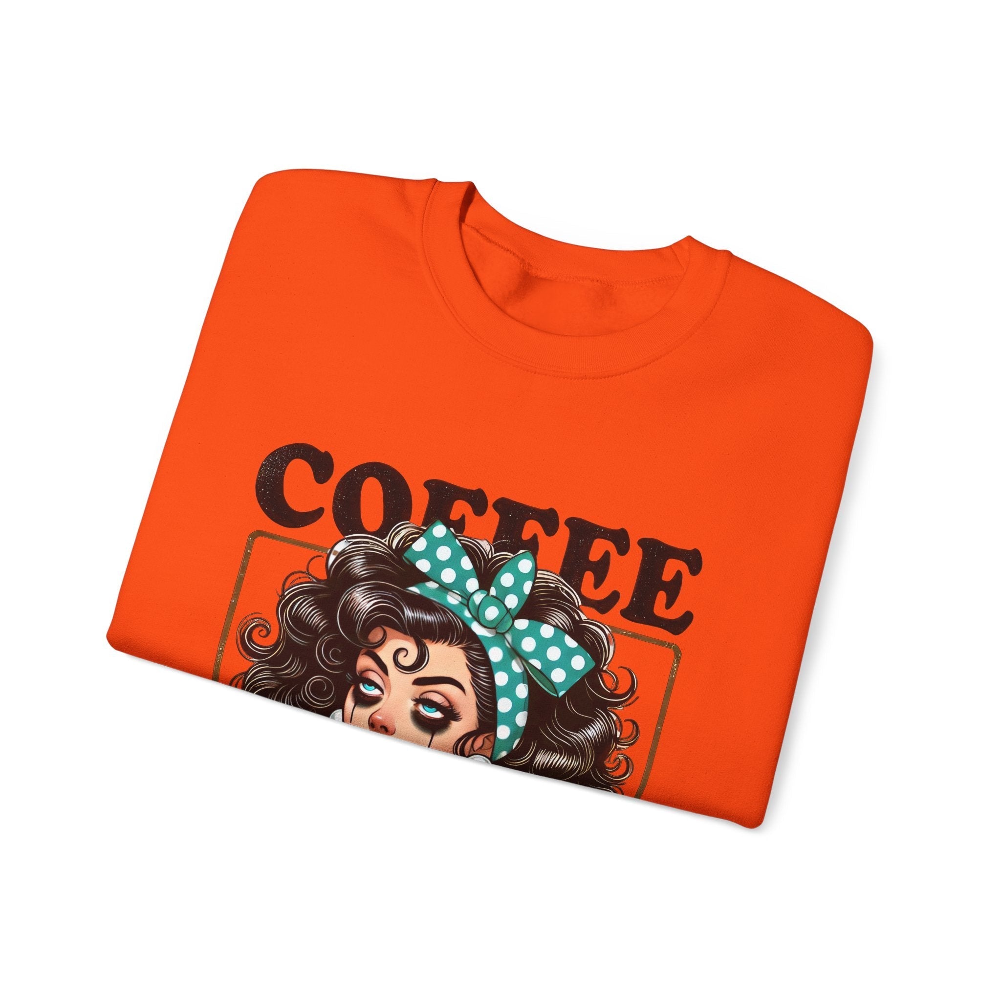Coffee Because Adulting Is Hard Crewneck Sweatshirt