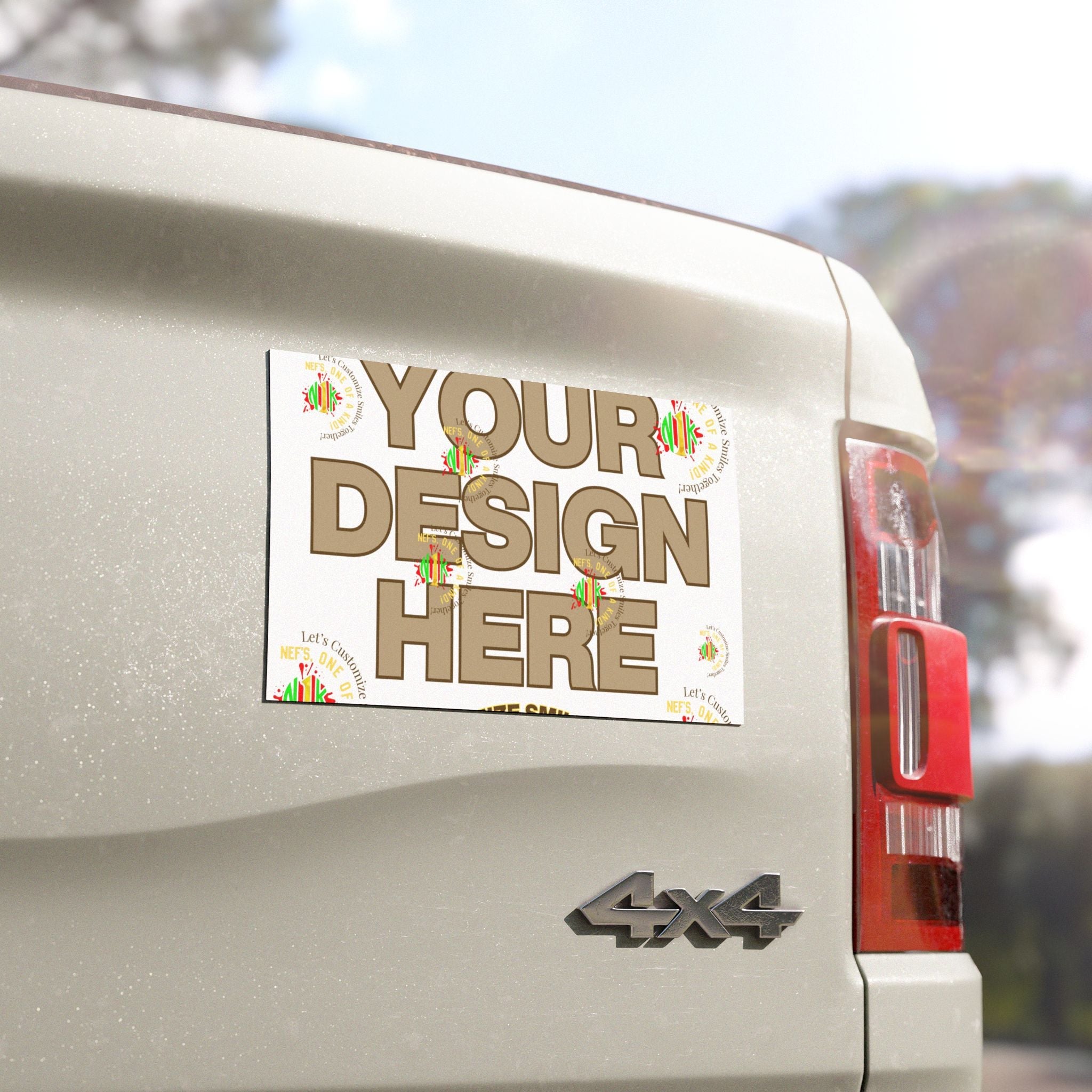 Custom Car Magnet Stickers — Personalized Vehicle Decal (Your Design Here)