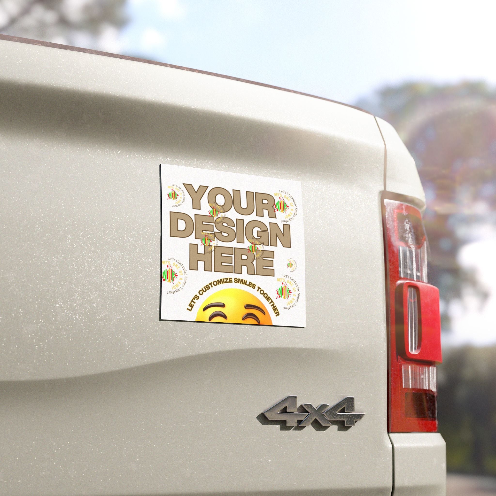 Custom Car Magnet Stickers — Personalized Vehicle Decal (Your Design Here)