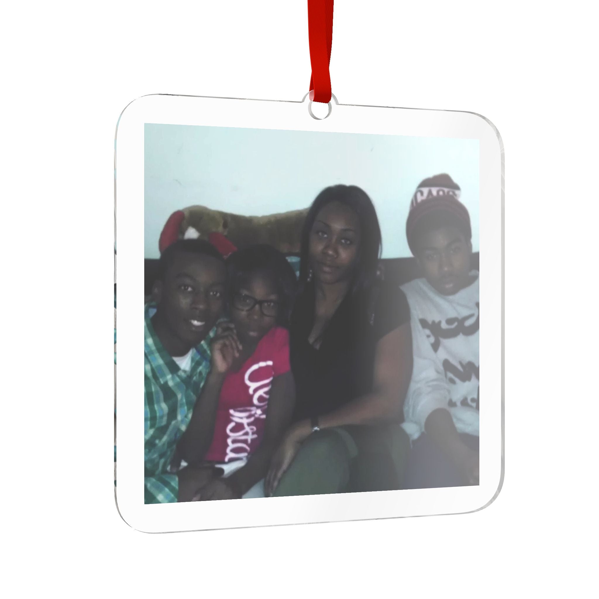 Custom Cut Acrylic Ornament - 1 Photo
