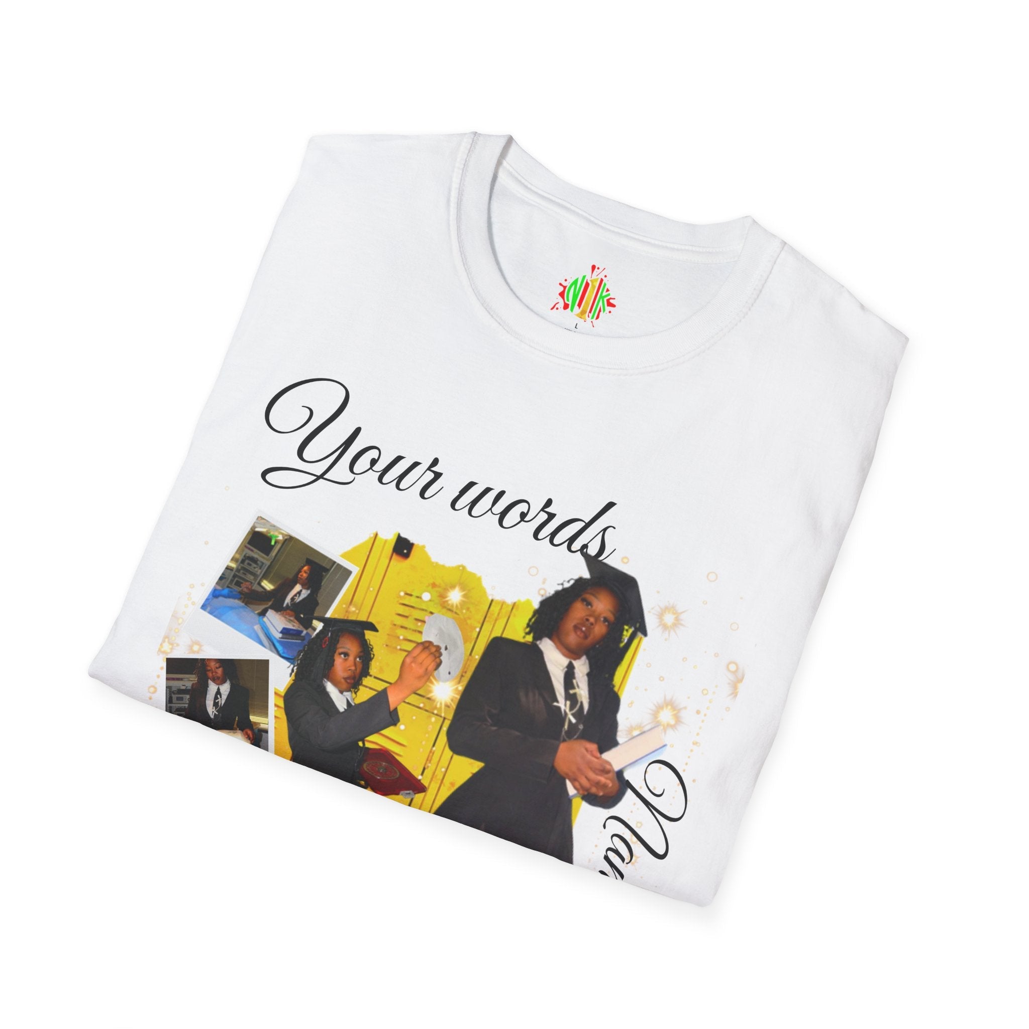 Custom Graduate 4‑Photo Collage T-Shirt — Personalized Family Graduation Tee