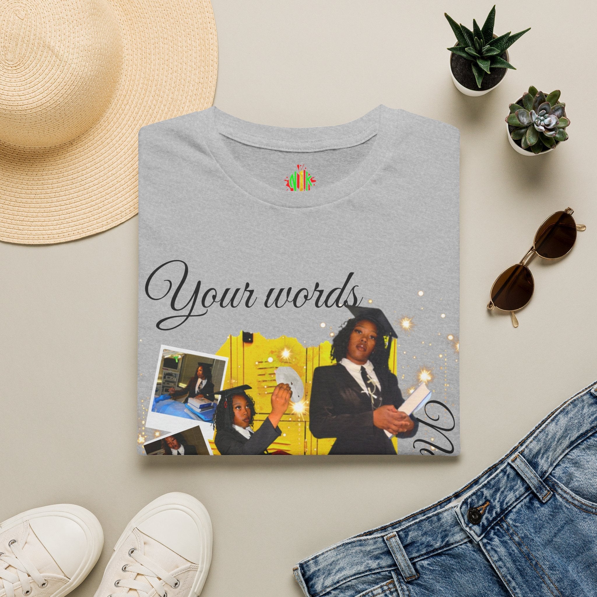 Custom Graduate 4‑Photo Collage T-Shirt — Personalized Family Graduation Tee