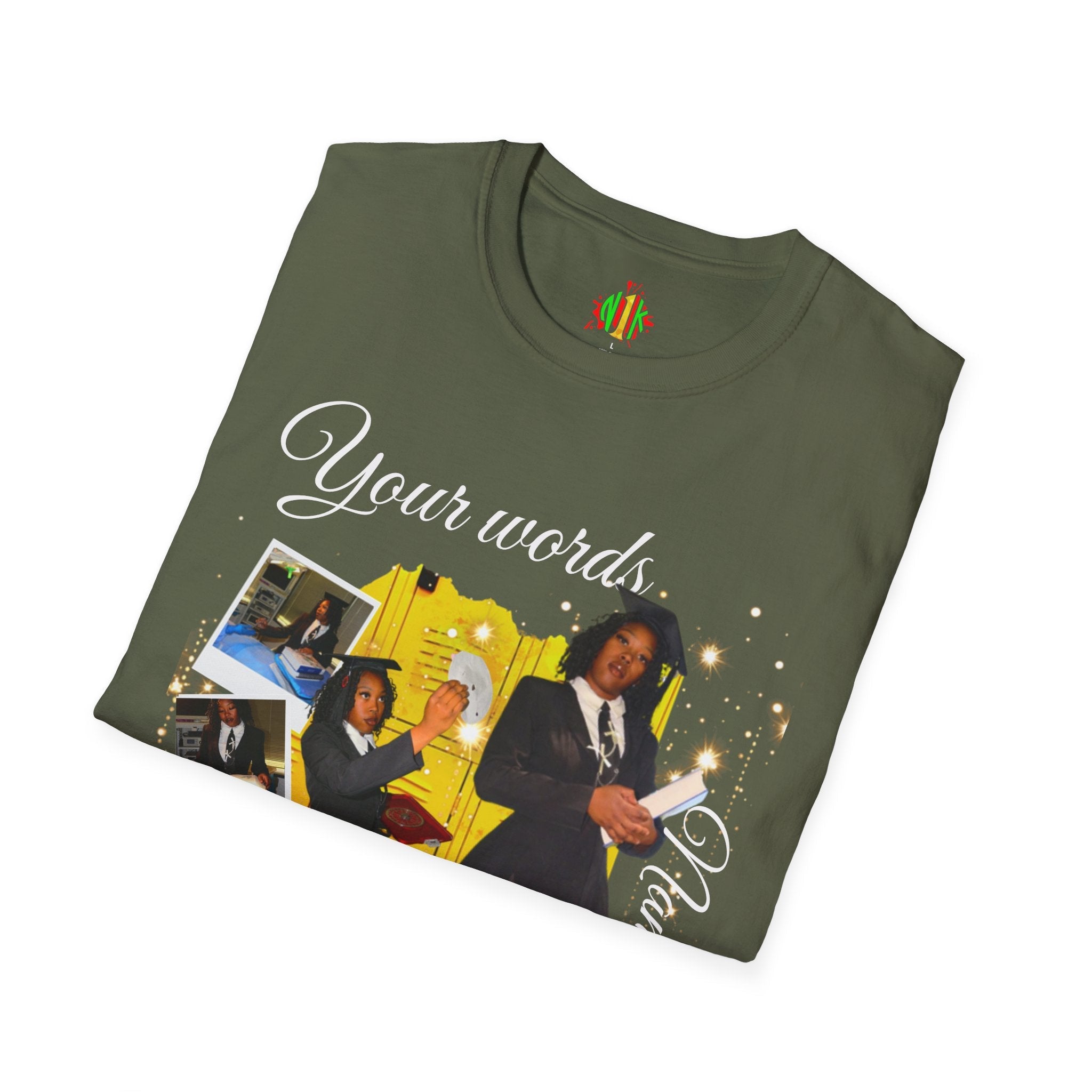 Custom Graduate 4‑Photo Collage T-Shirt — Personalized Family Graduation Tee