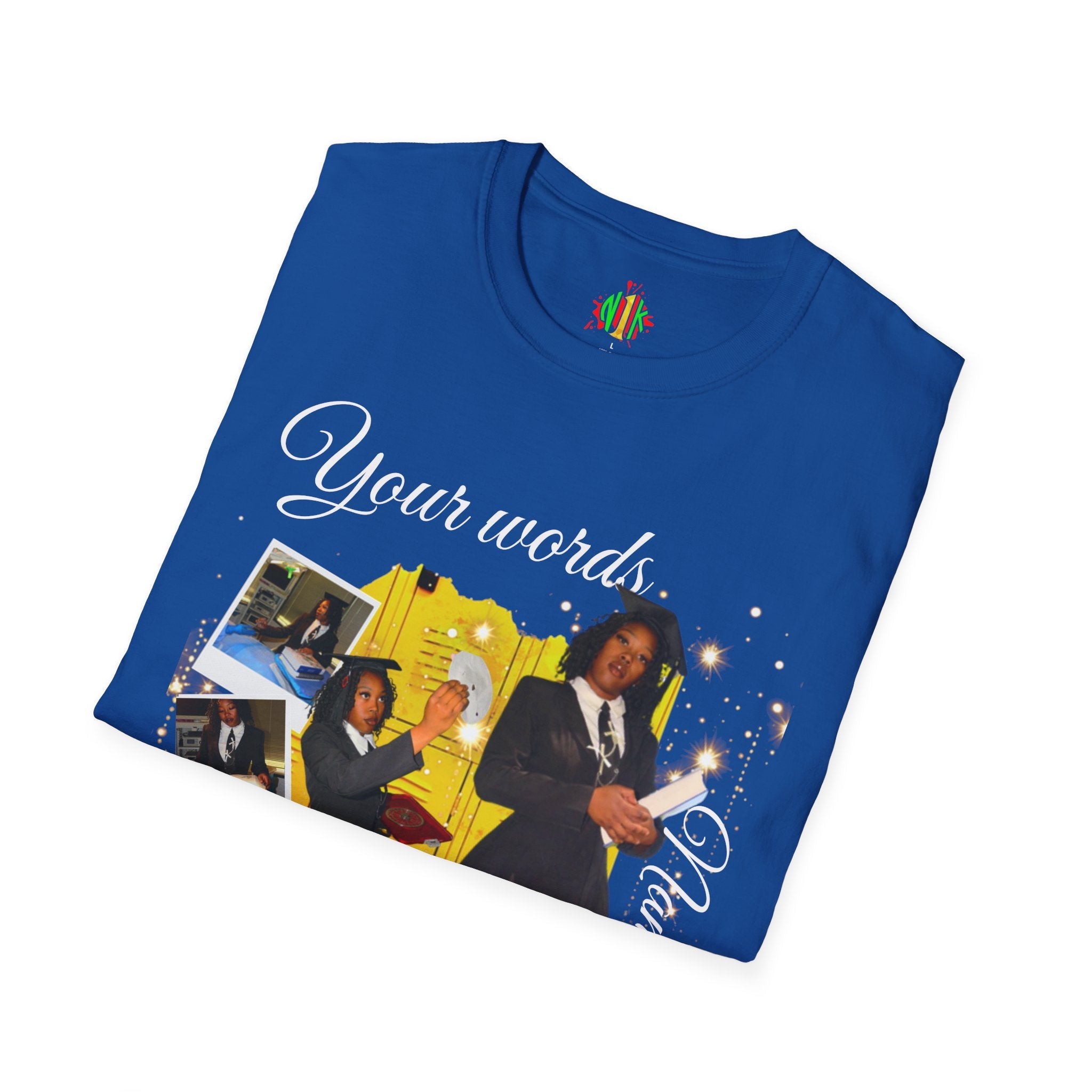 Custom Graduate 4‑Photo Collage T-Shirt — Personalized Family Graduation Tee
