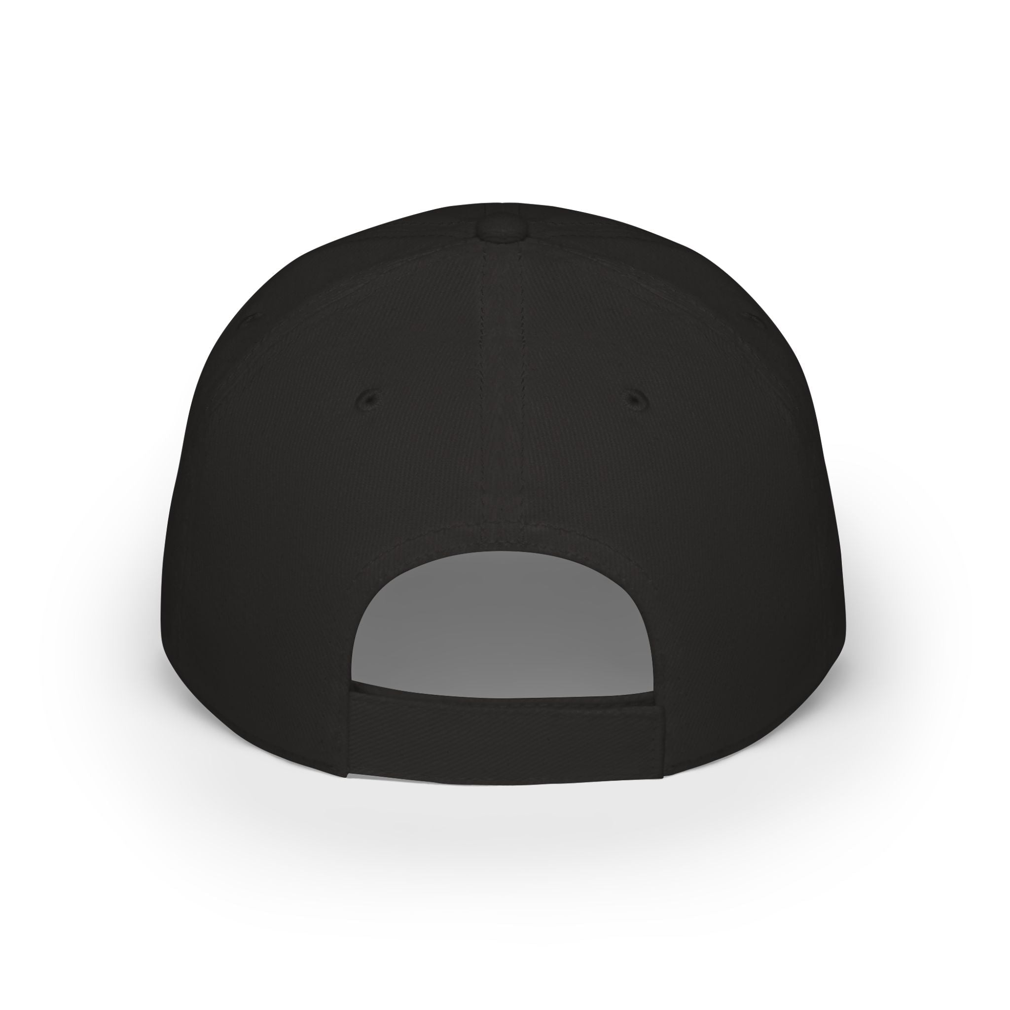 Custom Logo Low Profile Baseball Cap — Retro Splash Embroidered Logo