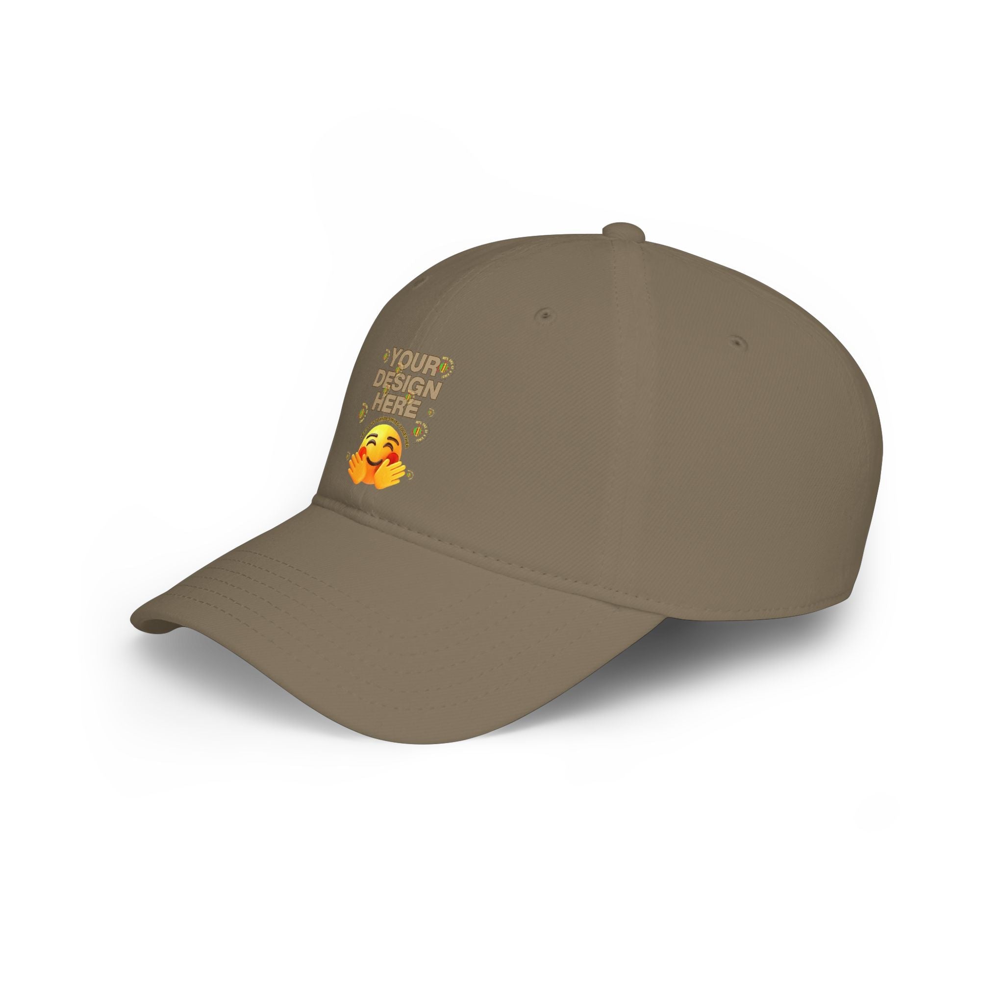 Custom Logo Low Profile Baseball Cap — Retro Splash Embroidered Logo