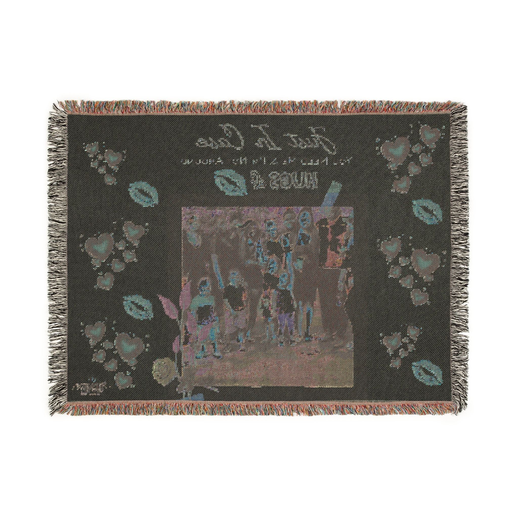 Custom Photo Woven Blanket — "Just in Case I'm Not Around" Keepsake Throw