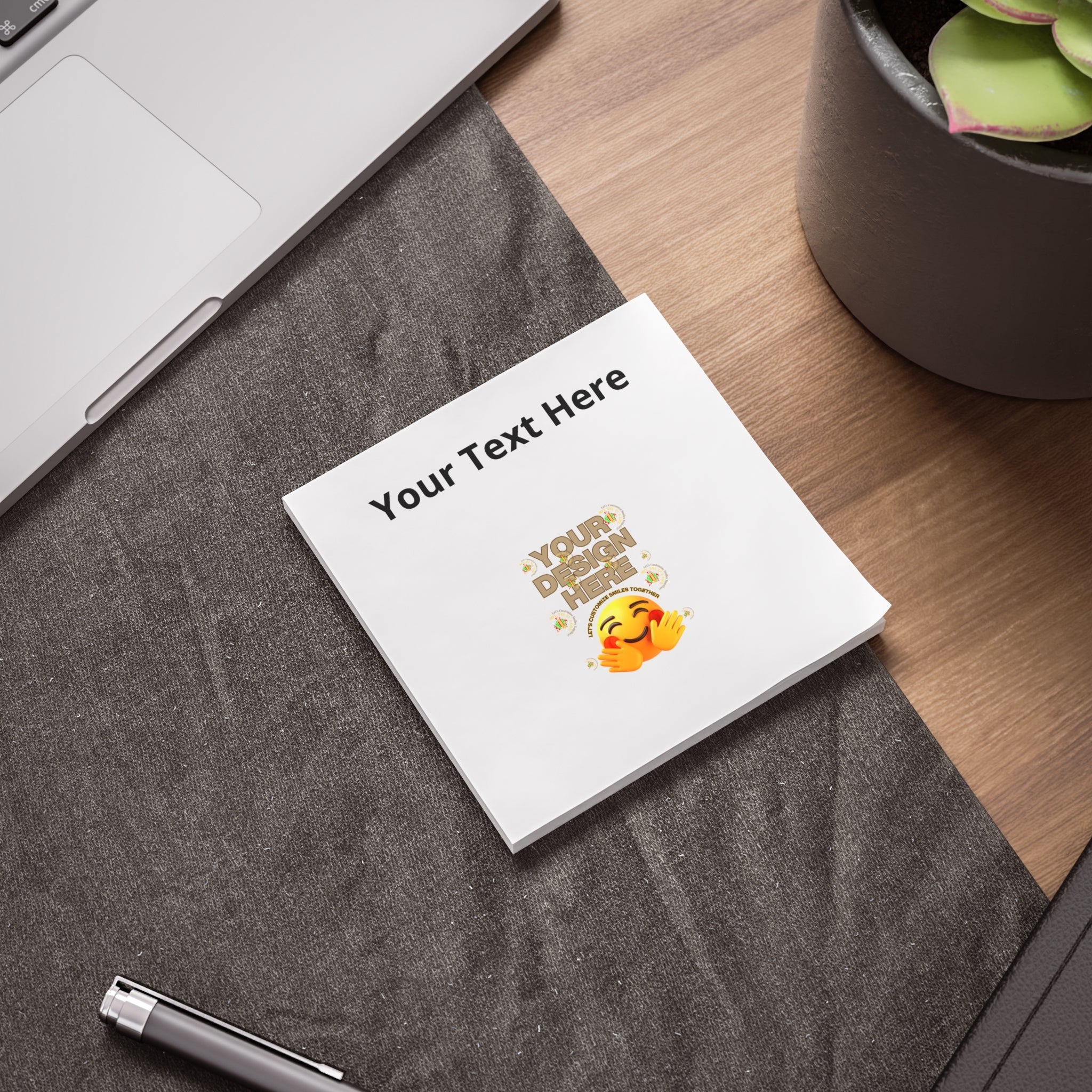 Custom Post-it Note Pad — Personalized Text & Design Sticky Notes