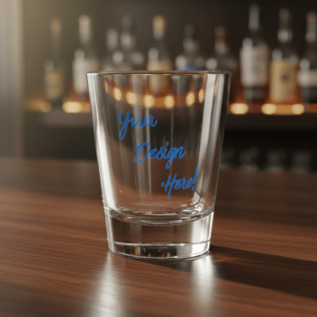 Customizable 1.5oz Shot Glass — Personalized Mini Glassware for Parties & Gifts