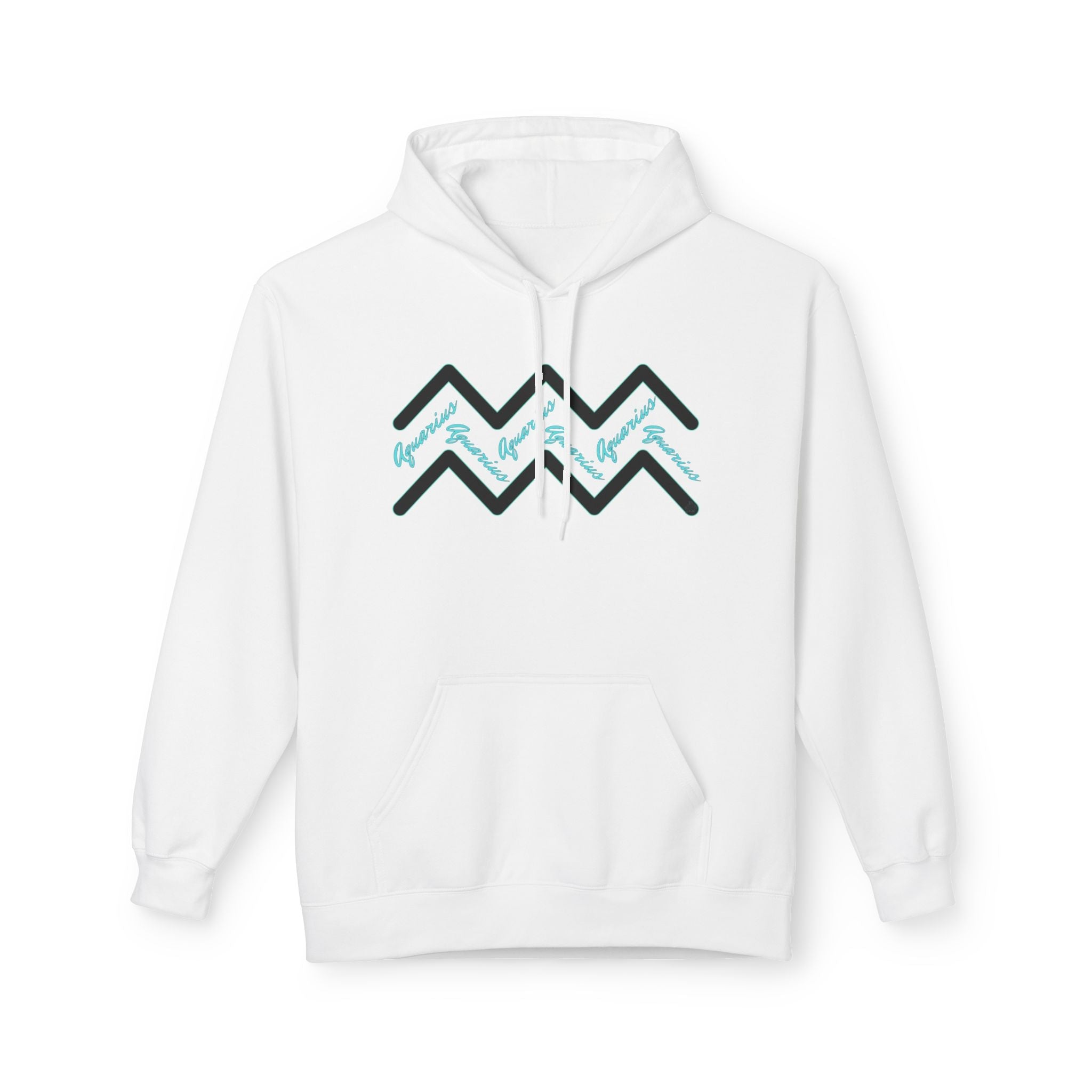 Customizable Aquarius Zodiac Hoodie — "Your Name on back" Watering Design