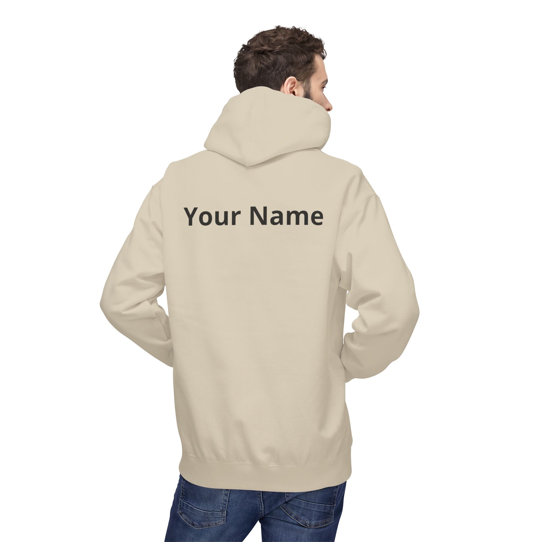 Customizable Aquarius Zodiac Hoodie — "Your Name on back" Watering Design