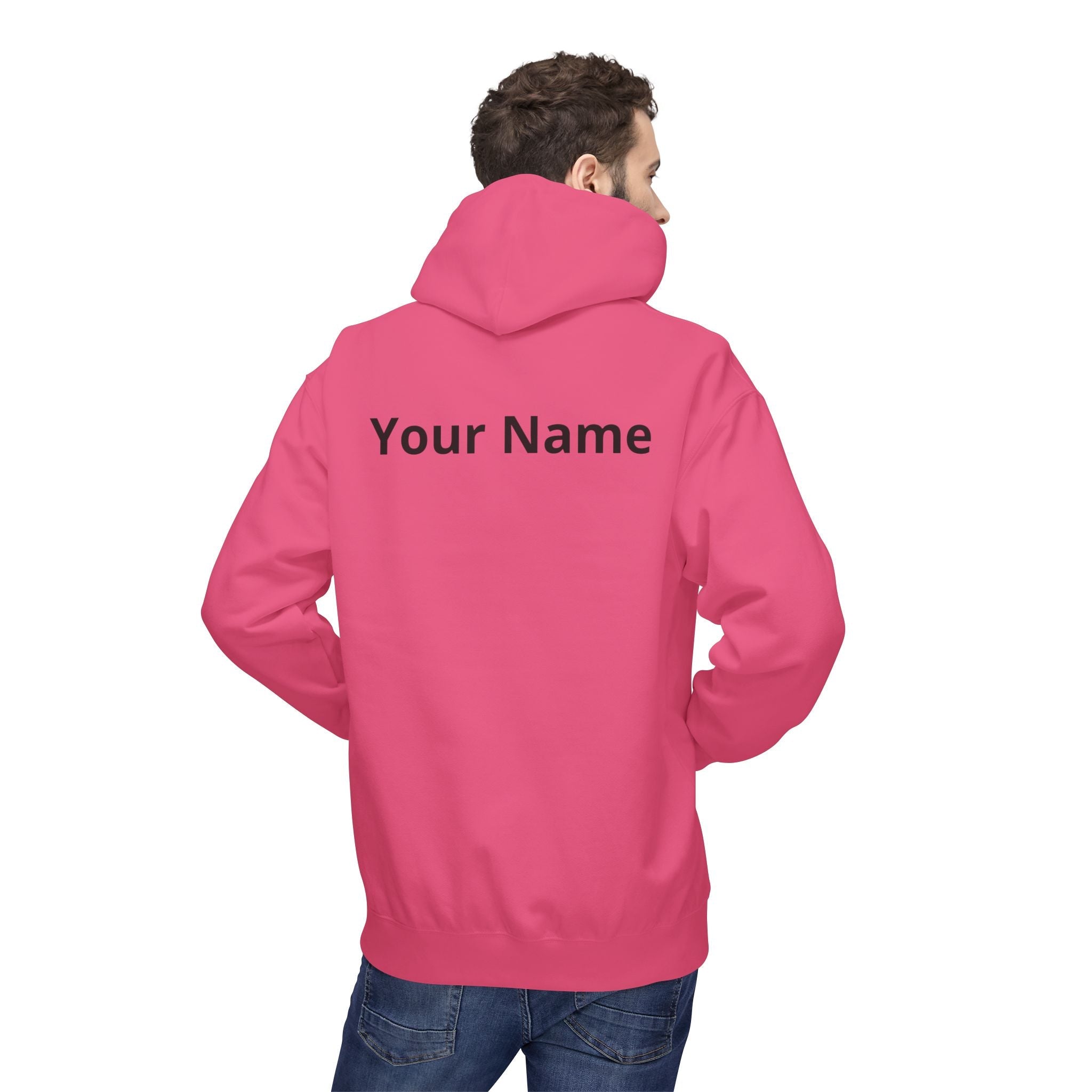 Customizable Aquarius Zodiac Hoodie — "Your Name on back" Watering Design