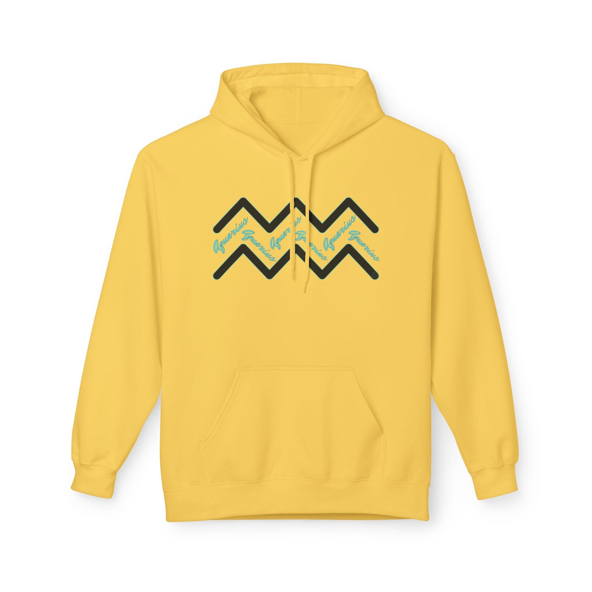 Customizable Aquarius Zodiac Hoodie — "Your Name on back" Watering Design