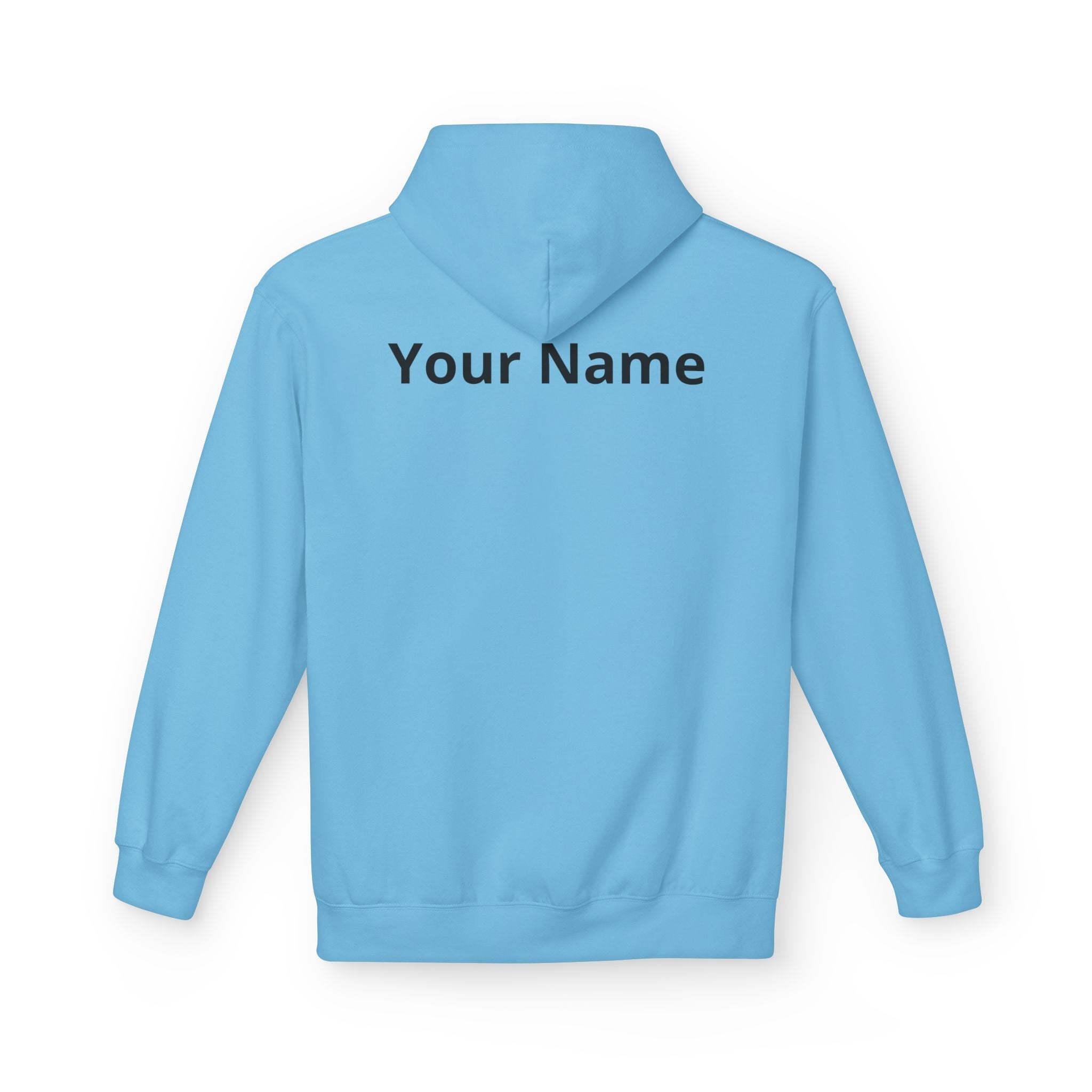 Customizable Aquarius Zodiac Hoodie — "Your Name on back" Watering Design