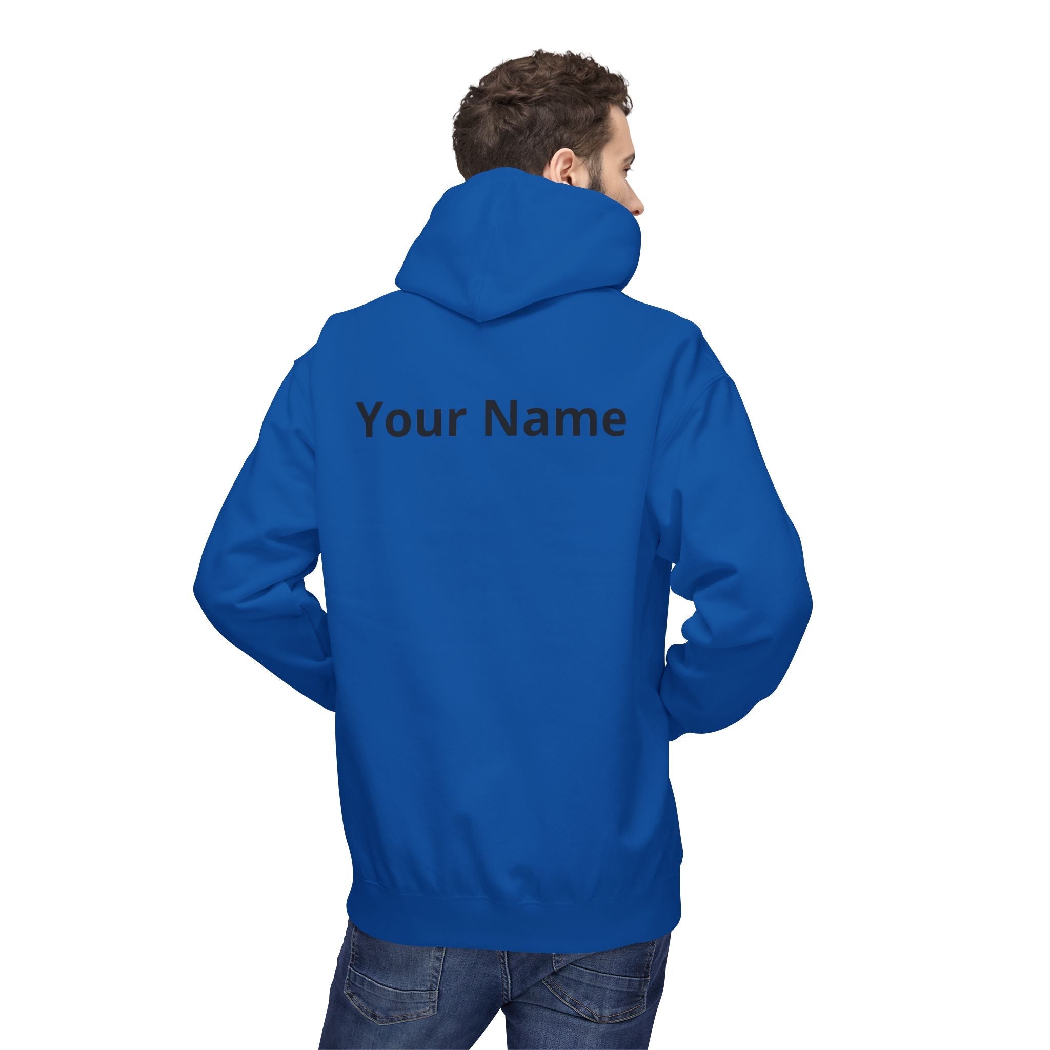 Customizable Aquarius Zodiac Hoodie — "Your Name on back" Watering Design