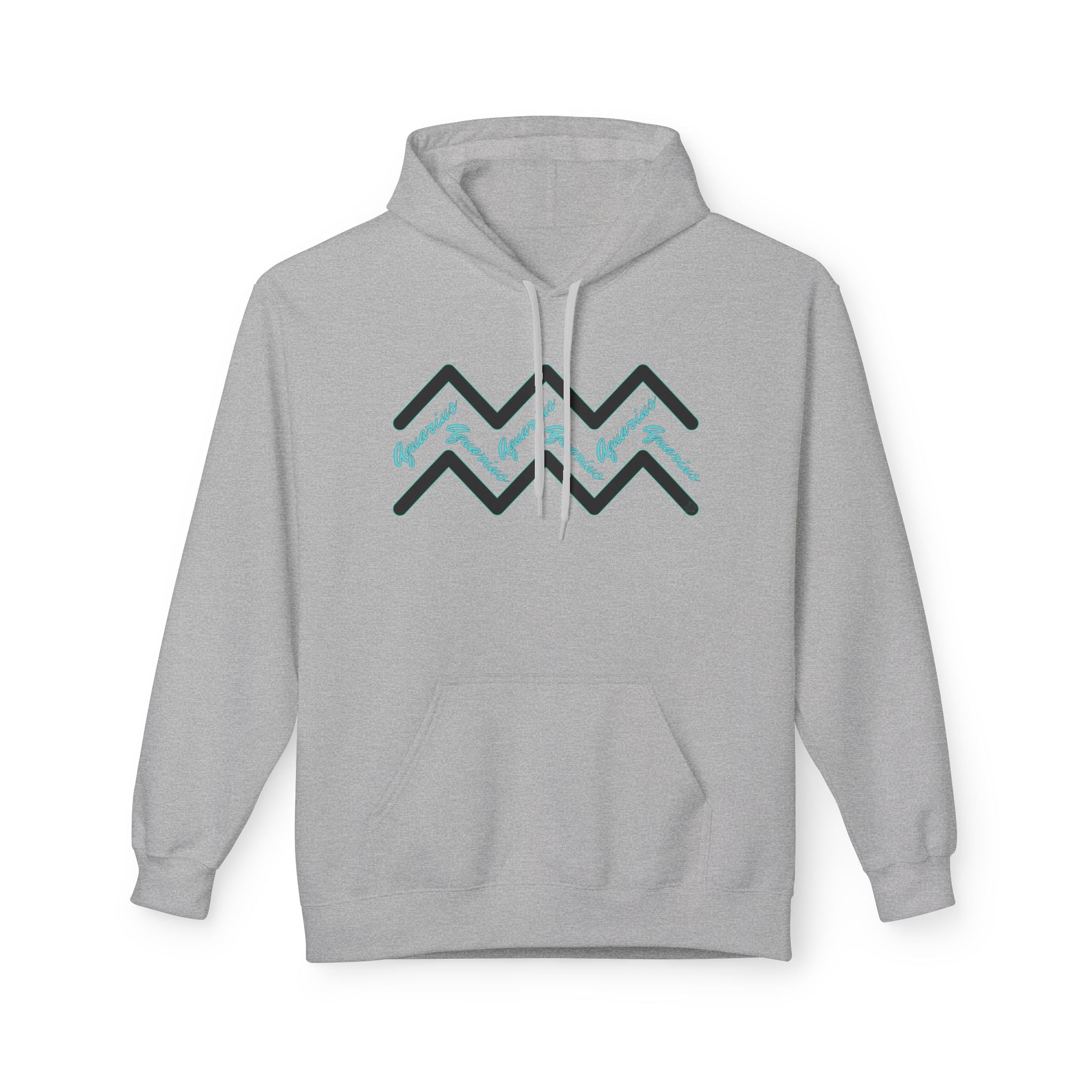 Customizable Aquarius Zodiac Hoodie — "Your Name on back" Watering Design