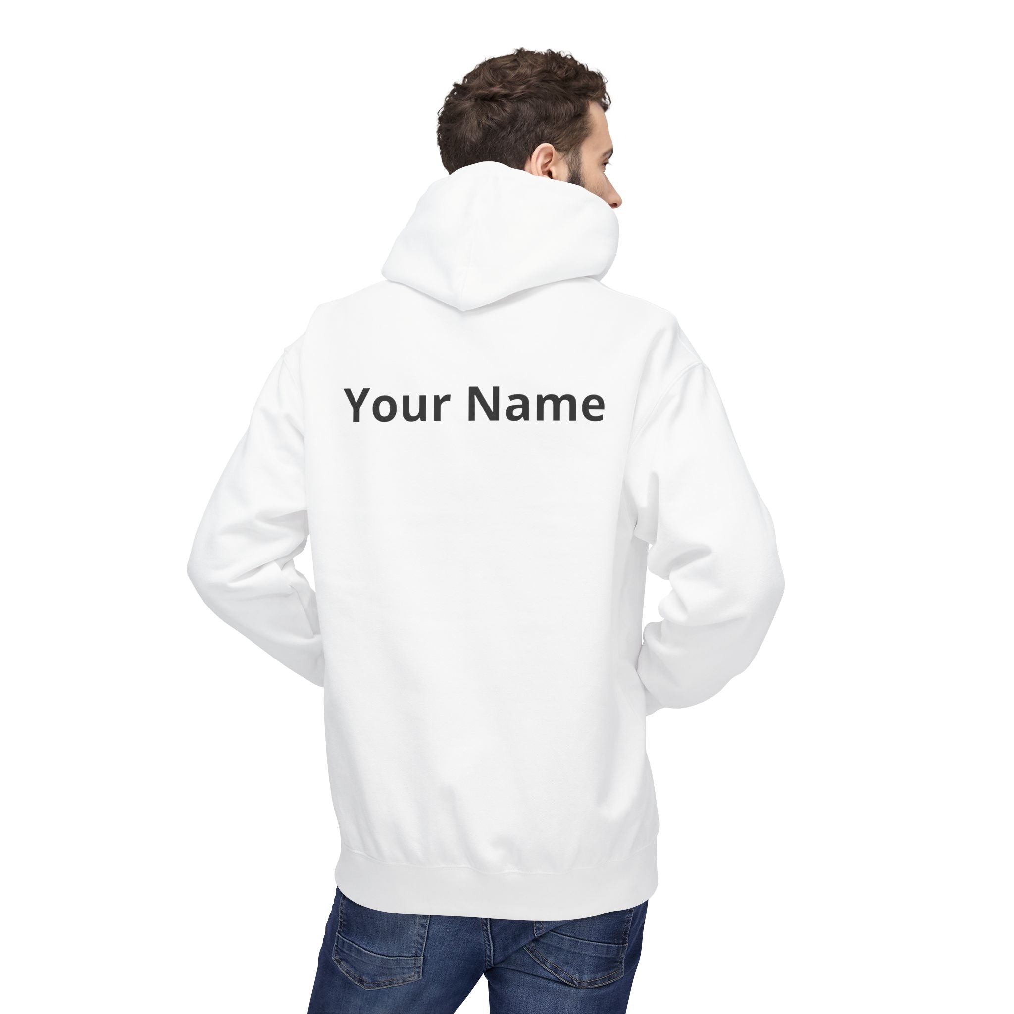 Customizable Aquarius Zodiac Hoodie — "Your Name on back" Watering Design