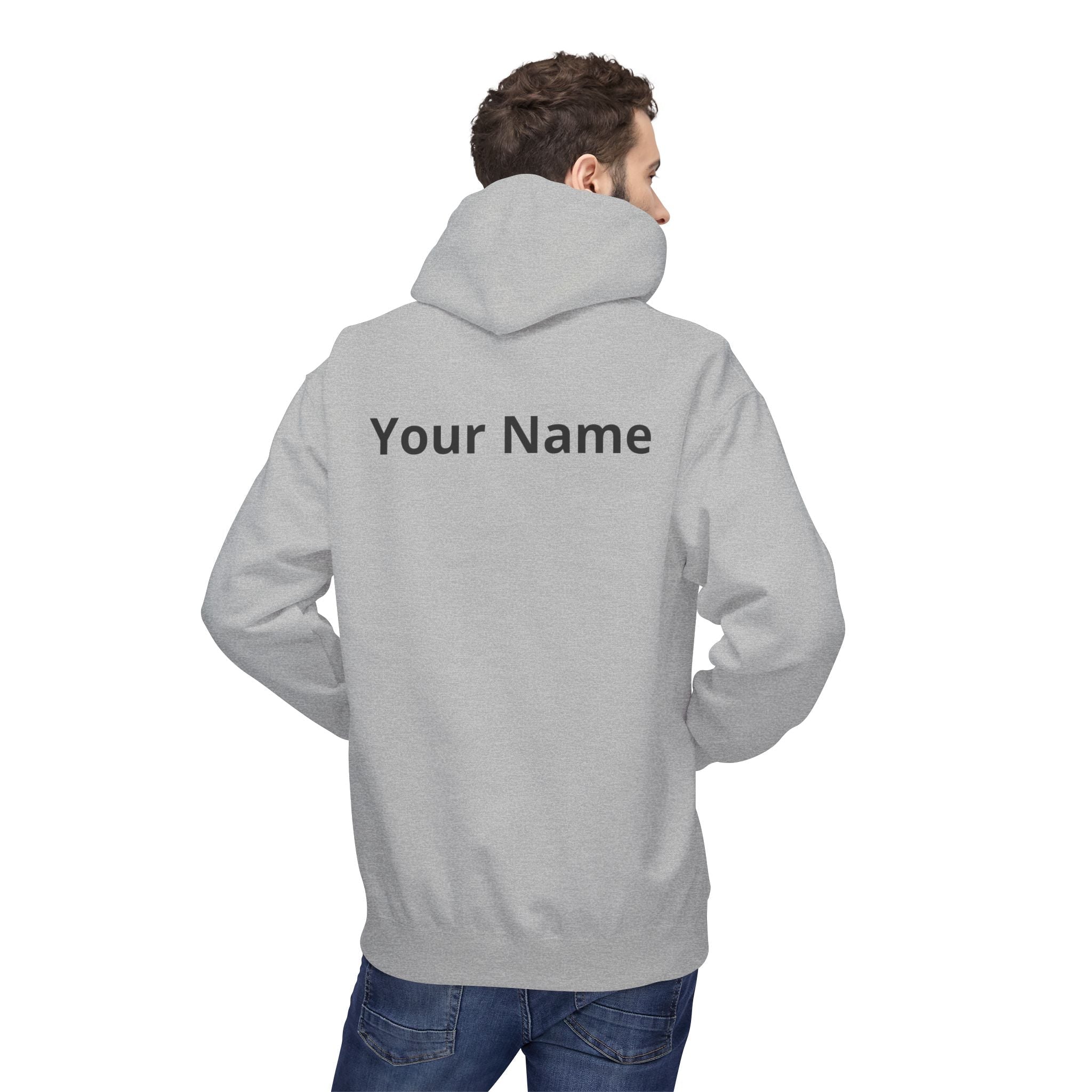 Customizable Aquarius Zodiac Hoodie — "Your Name on back" Watering Design