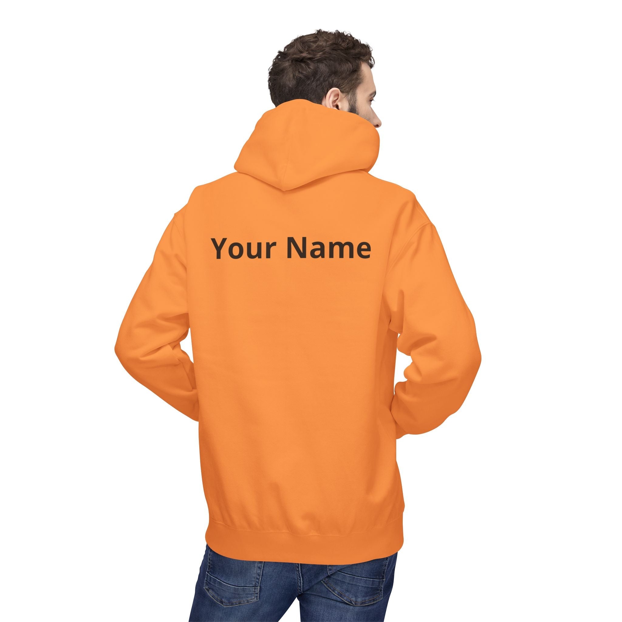 Customizable Aquarius Zodiac Hoodie — "Your Name on back" Watering Design
