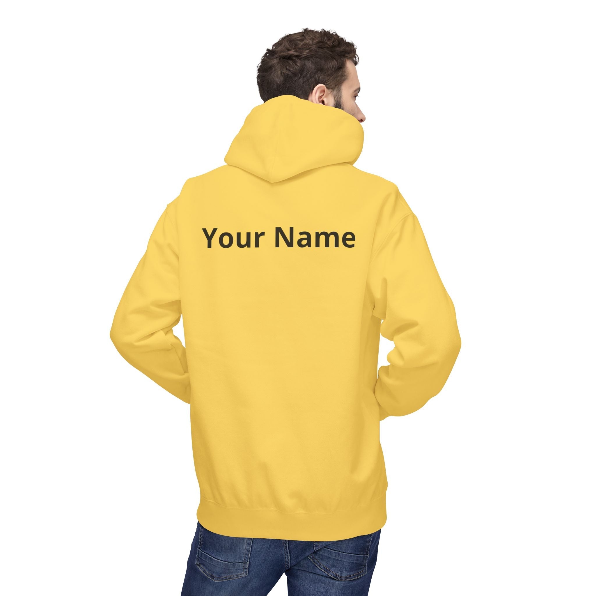 Customizable Aquarius Zodiac Hoodie — "Your Name on back" Watering Design
