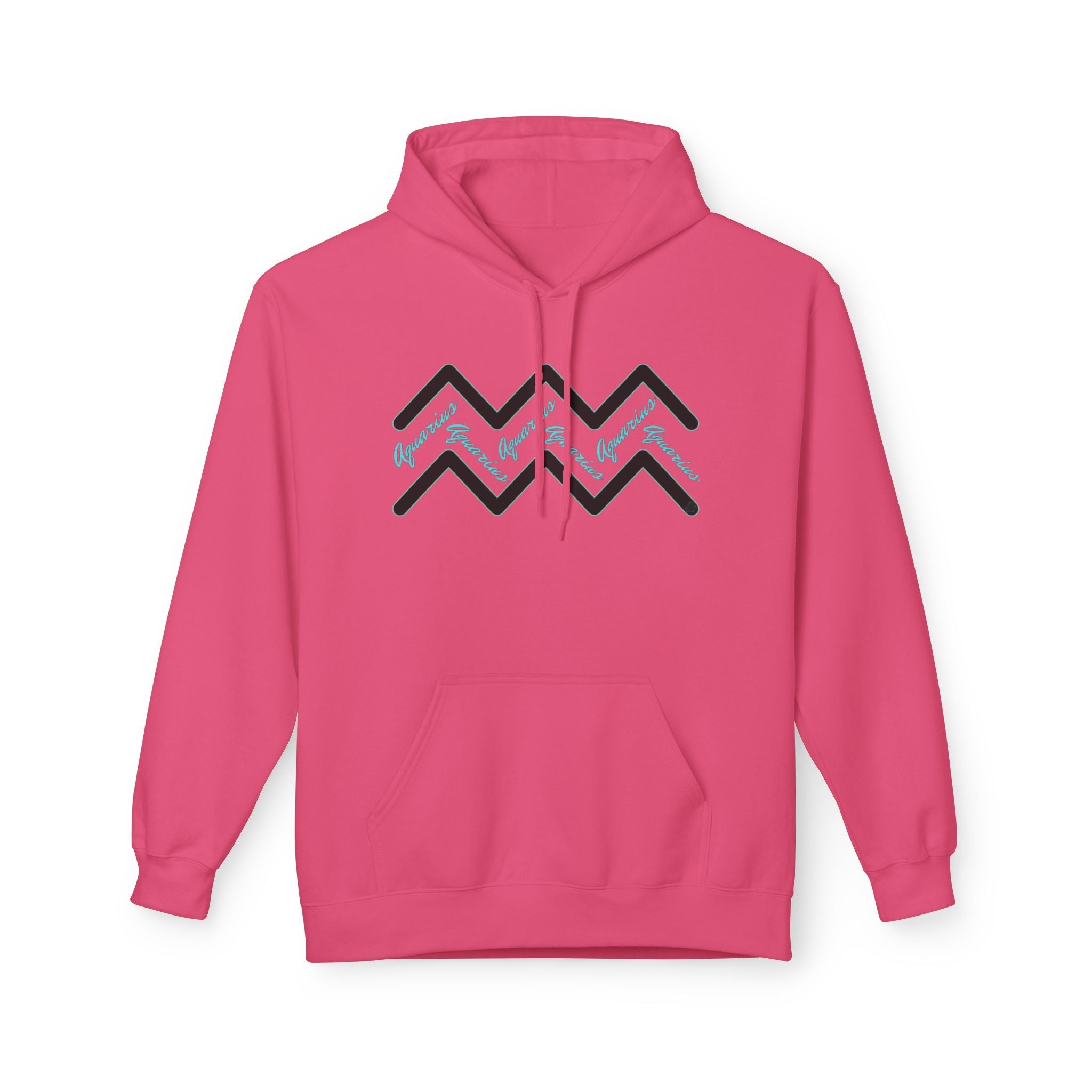 Customizable Aquarius Zodiac Hoodie — "Your Name on back" Watering Design