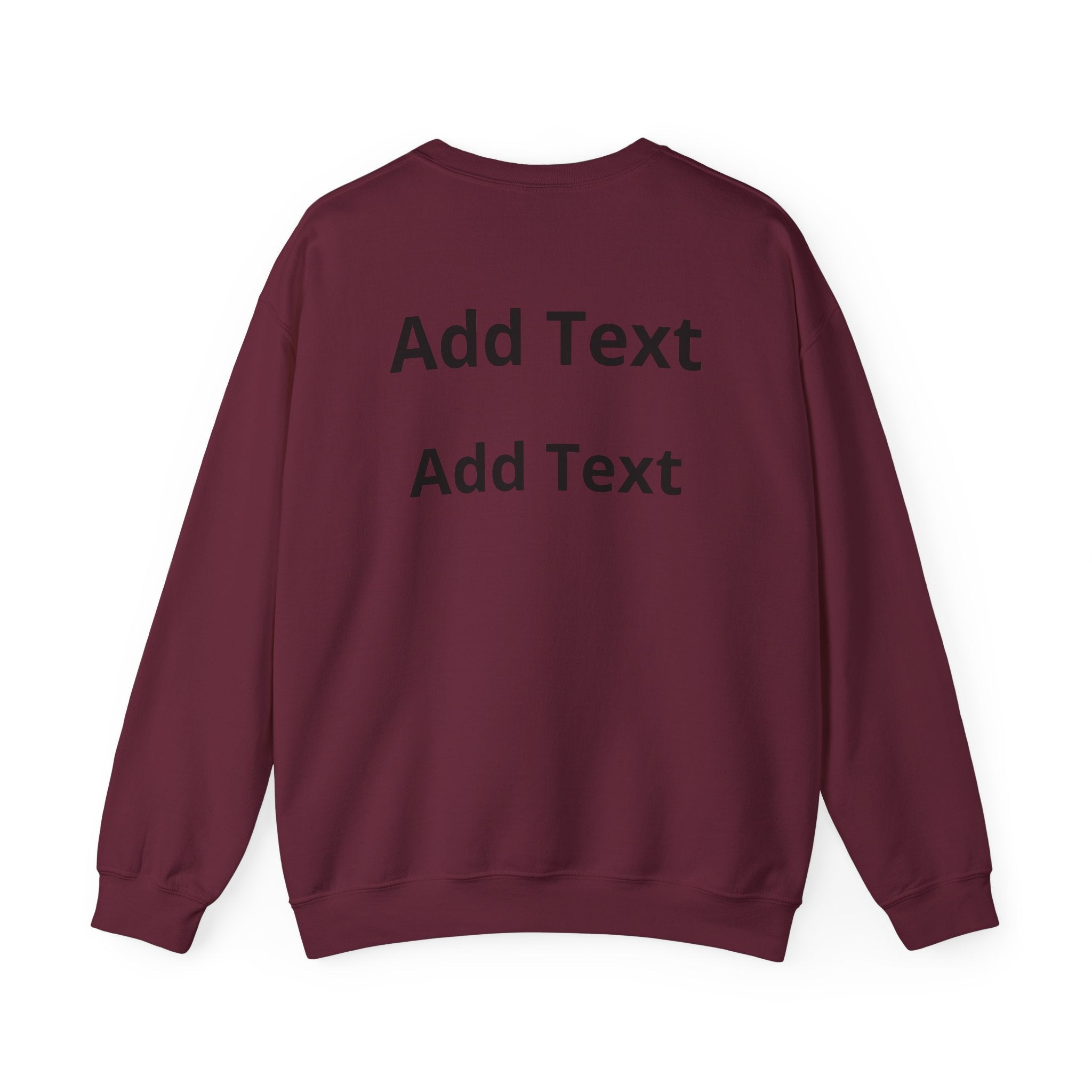 Customizable Crewneck Sweatshirt — Customize your smile Front- Add Image / Back Add Text Unisex Sweatshirt