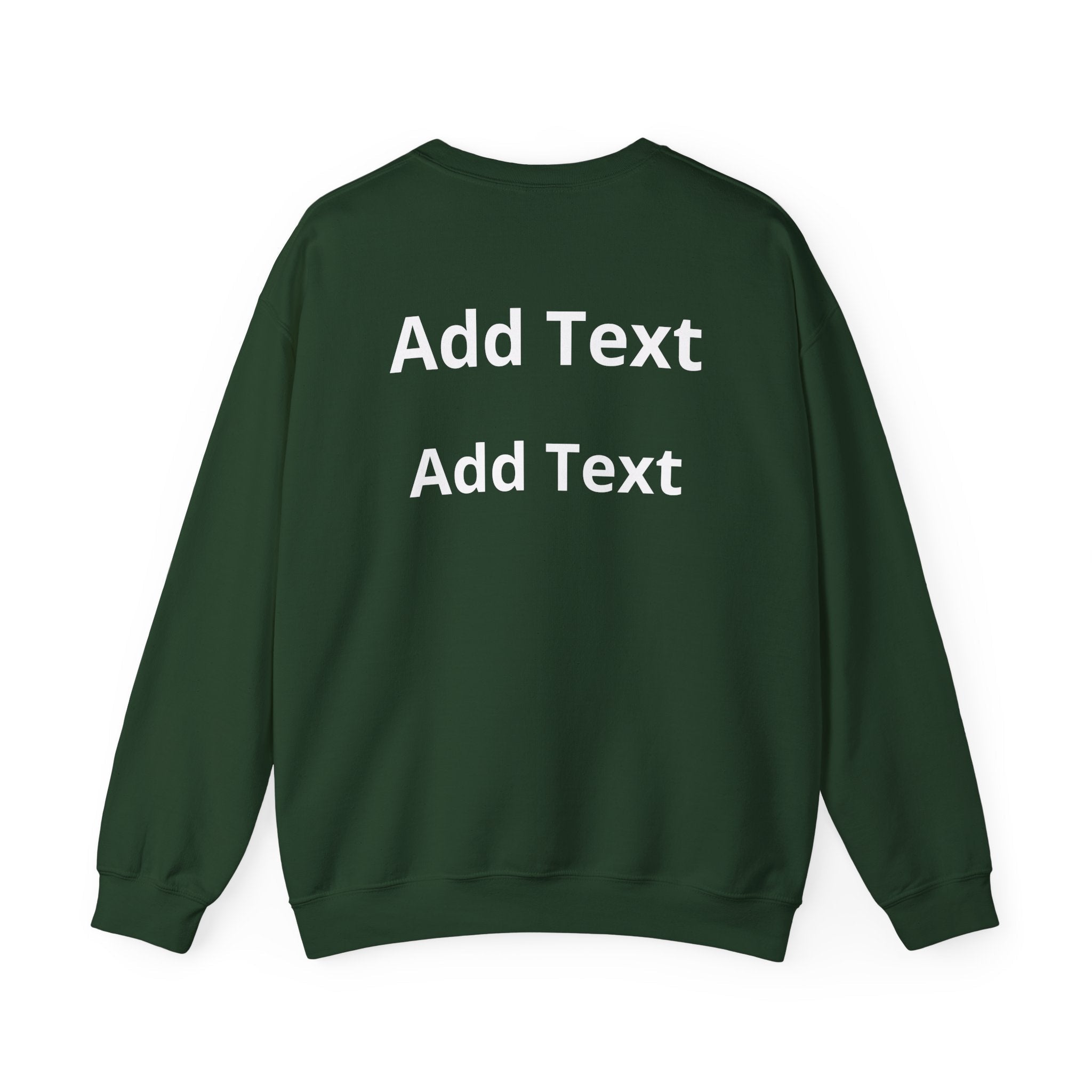 Customizable Crewneck Sweatshirt — Customize your smile Front- Add Image / Back Add Text Unisex Sweatshirt