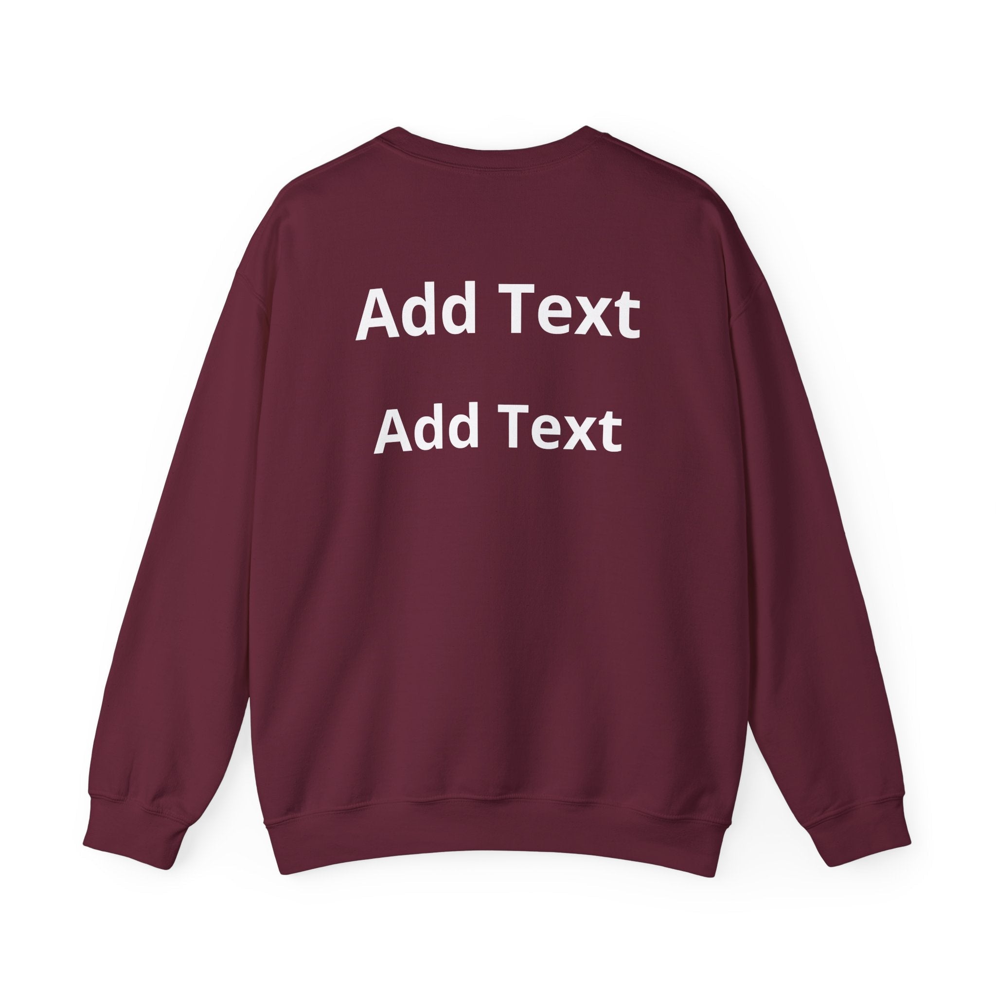 Customizable Crewneck Sweatshirt — Customize your smile Front- Add Image / Back Add Text Unisex Sweatshirt