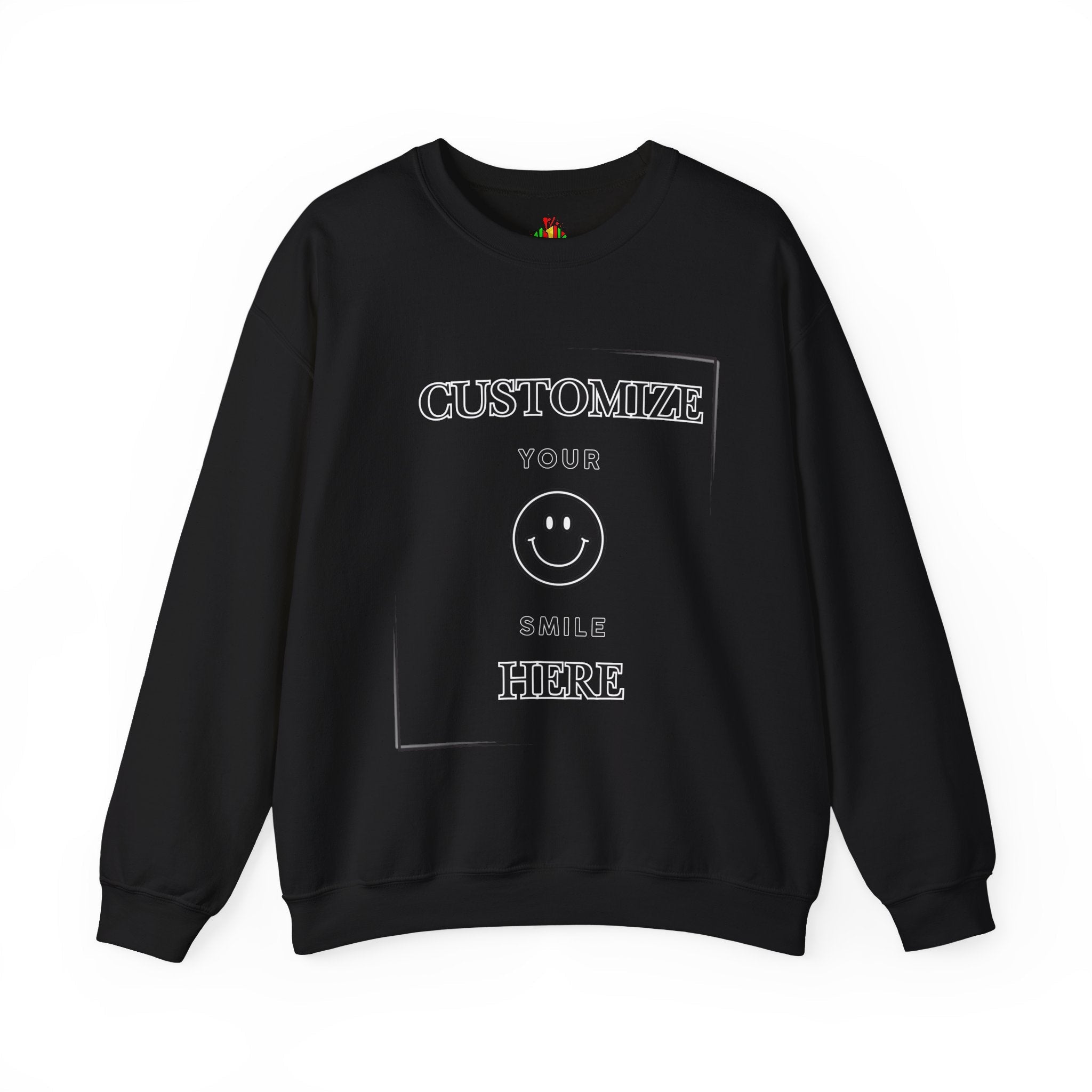 Customizable Crewneck Sweatshirt — Customize your smile Front- Add Image / Back Add Text Unisex Sweatshirt