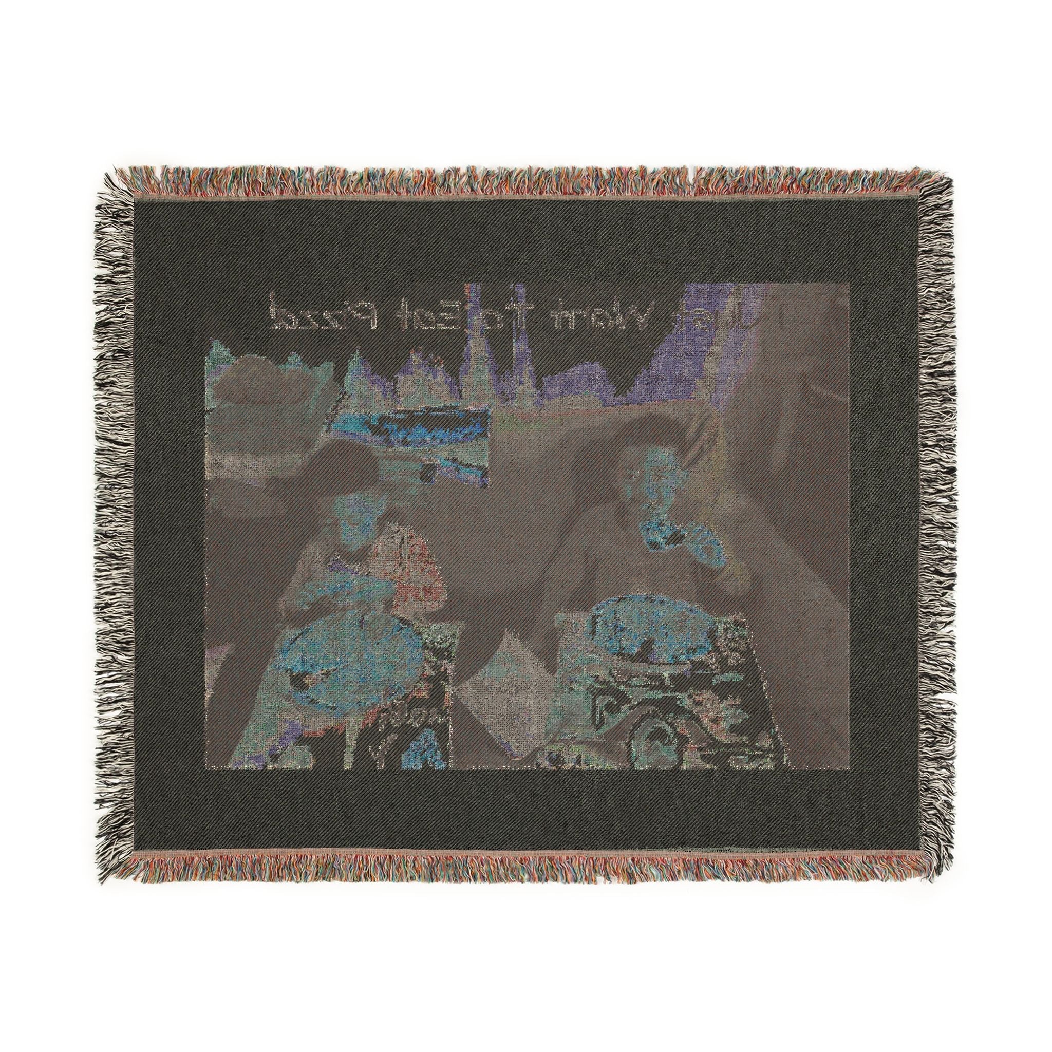 Customizable Woven Blanket — Add Your Text, Personalized Cozy Throw