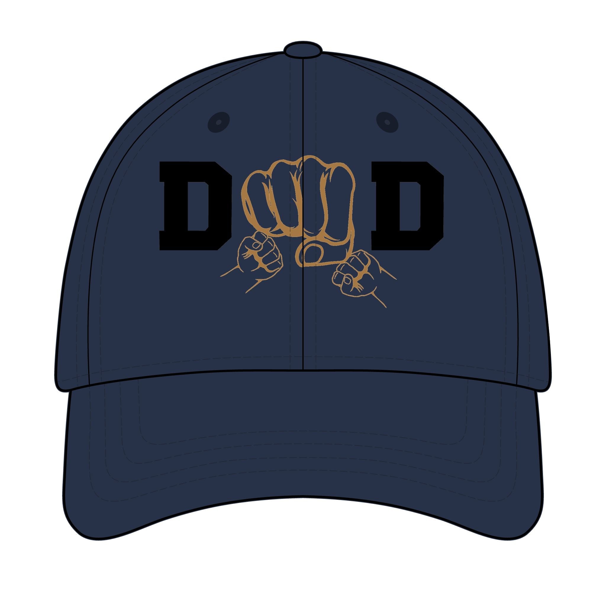 Dad Fist Bump Cap – Embroidered "DAD" Father’s Day Baseball Hat
