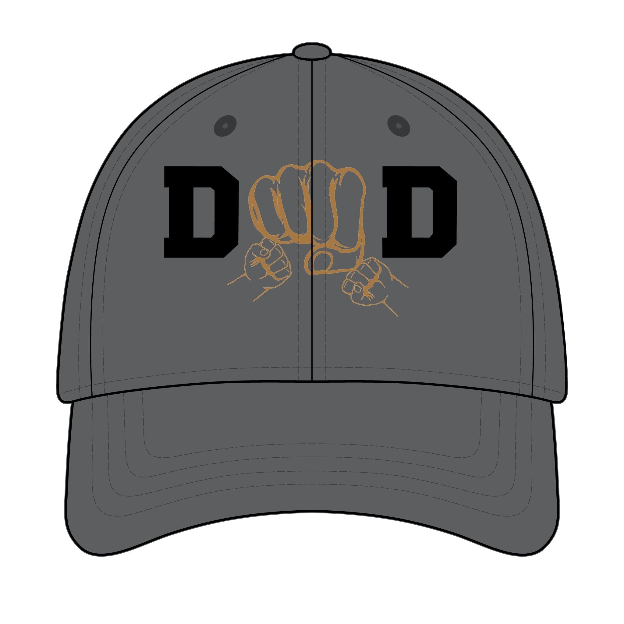 Dad Fist Bump Cap – Embroidered "DAD" Father’s Day Baseball Hat