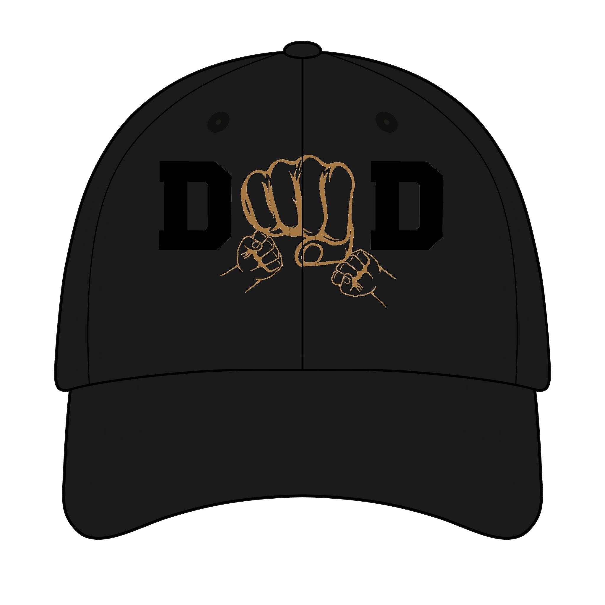 Dad Fist Bump Cap – Embroidered "DAD" Father’s Day Baseball Hat