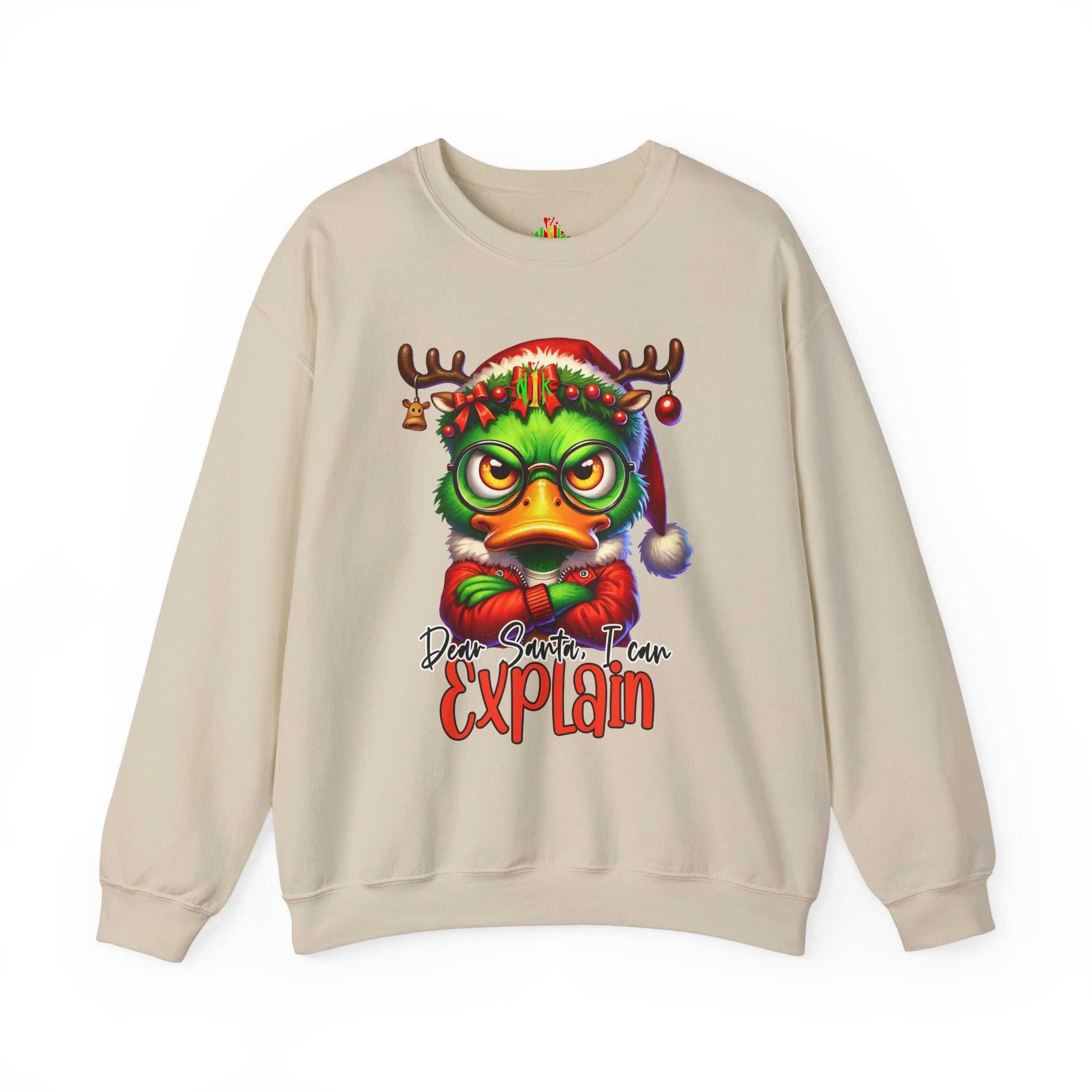 Dear Santa I Can Explain Sweatshirt — Funny Christmas CrewneckSweatshirtExplain Unisex Heavy Blend™ Crewneck Sweatshirt