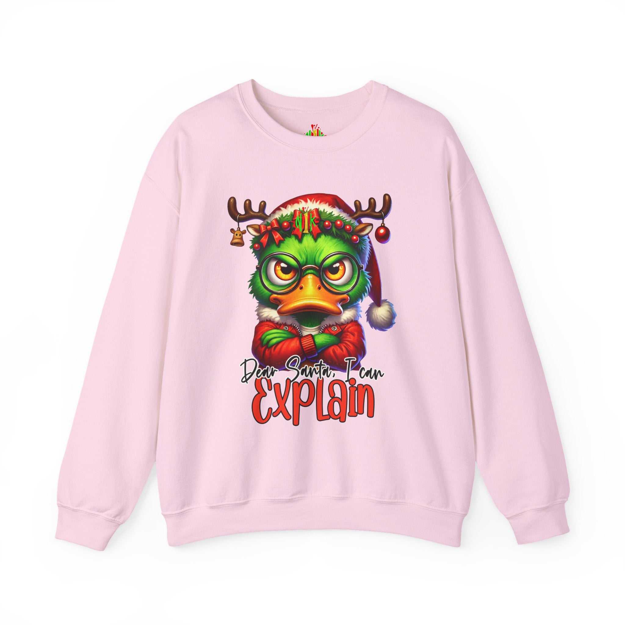 Dear Santa I Can Explain Sweatshirt — Funny Christmas CrewneckSweatshirtExplain Unisex Heavy Blend™ Crewneck Sweatshirt