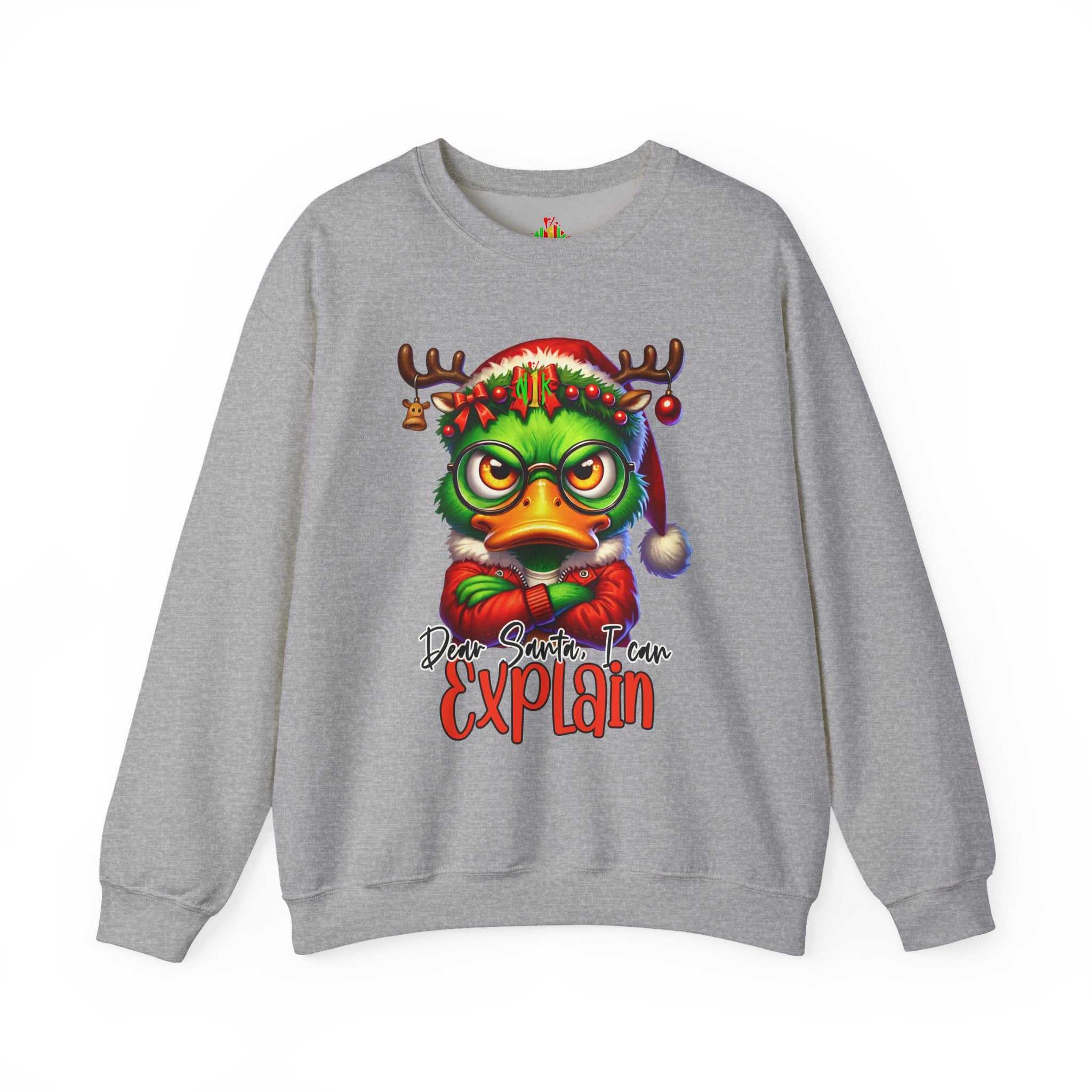 Dear Santa I Can Explain Sweatshirt — Funny Christmas CrewneckSweatshirtExplain Unisex Heavy Blend™ Crewneck Sweatshirt