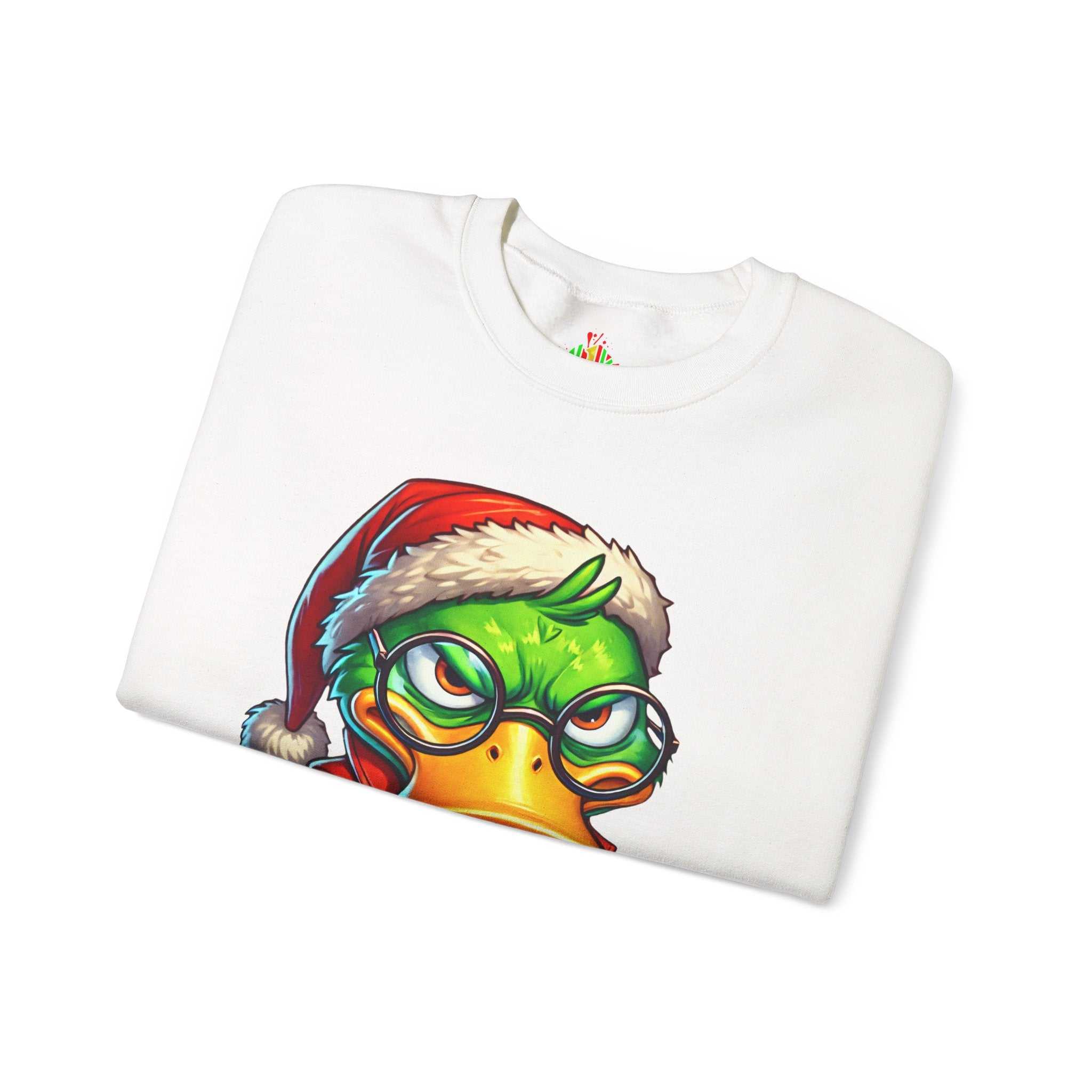 Duck off Christmas Funny Holiday Unisex Heavy Blend CrewneckSweatshirtUnisex Heavy Blend™ Crewneck Sweatshirt