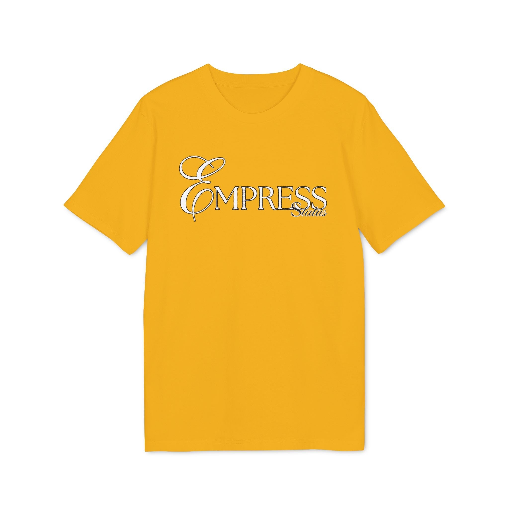 Empress Status Embroidered T-Shirt for Creators, Fashionable Graphic TT-ShirtEmpress Status Embroidered T-Shirt