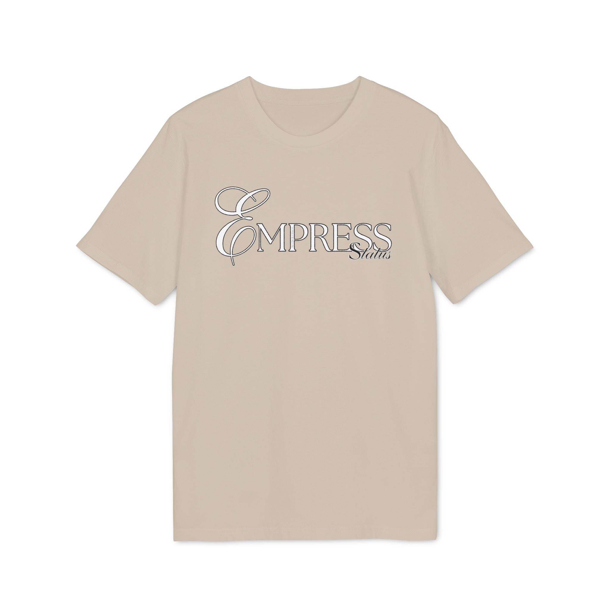 Empress Status Embroidered T-Shirt for Creators, Fashionable Graphic TT-ShirtEmpress Status Embroidered T-Shirt