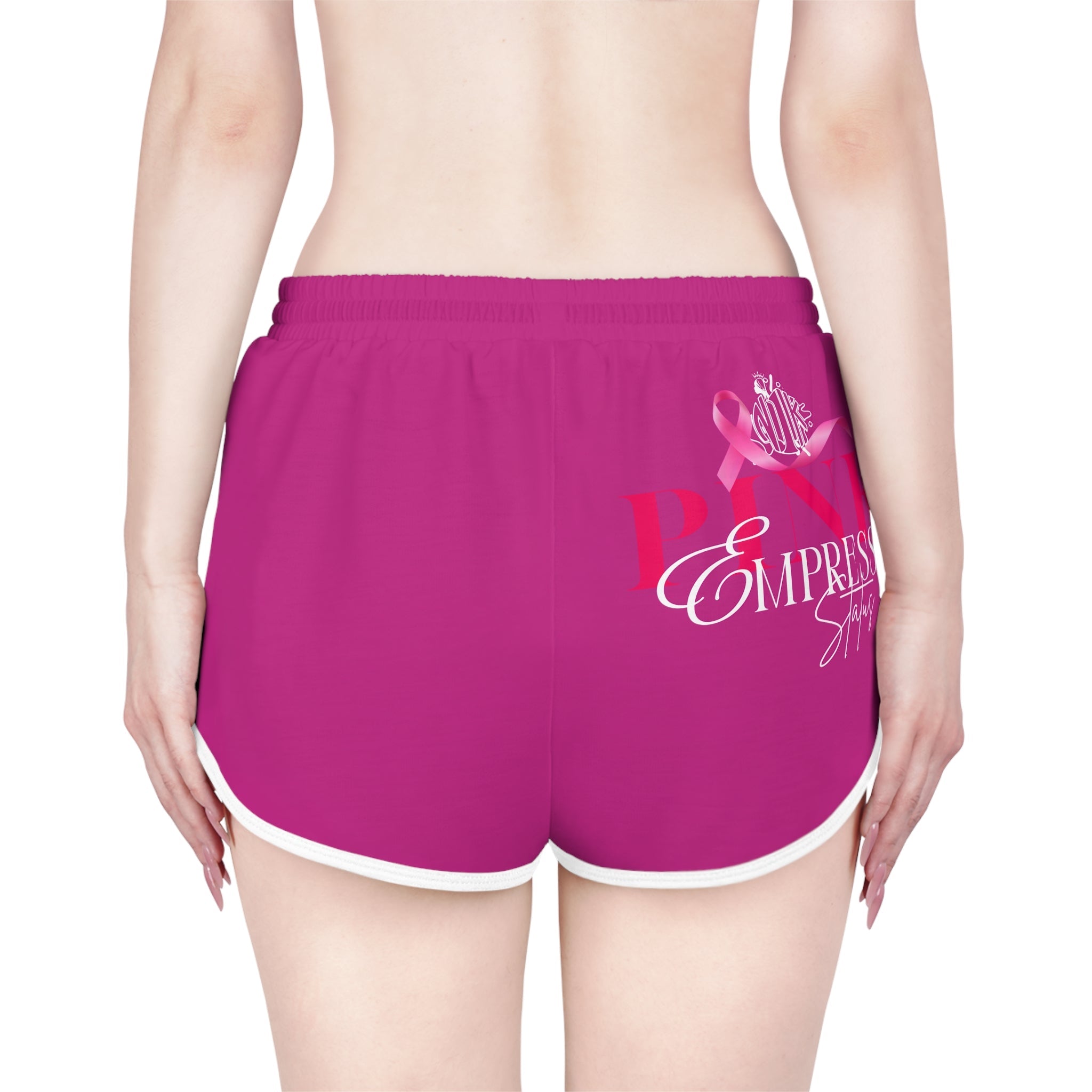 Empress Status Pink Breast Cancer Awareness Women's Relaxed Shorts