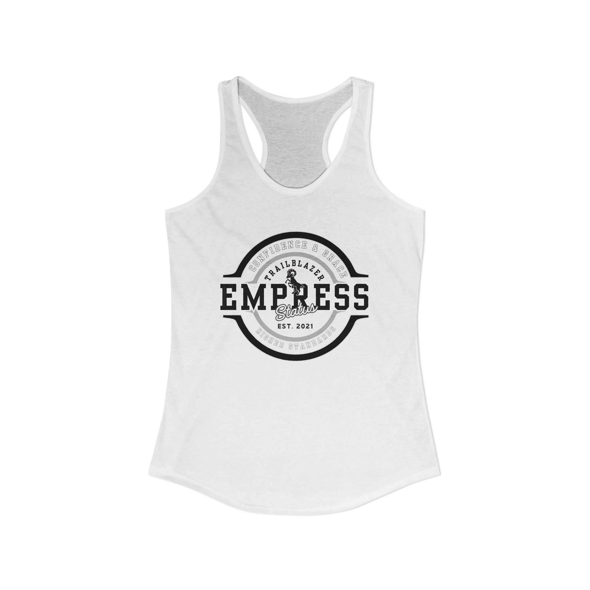 Empress Status Racerback Tank, Women's Fitness Shirt, Gift for Her, CaTank TopEmpress Status Racerback Tank