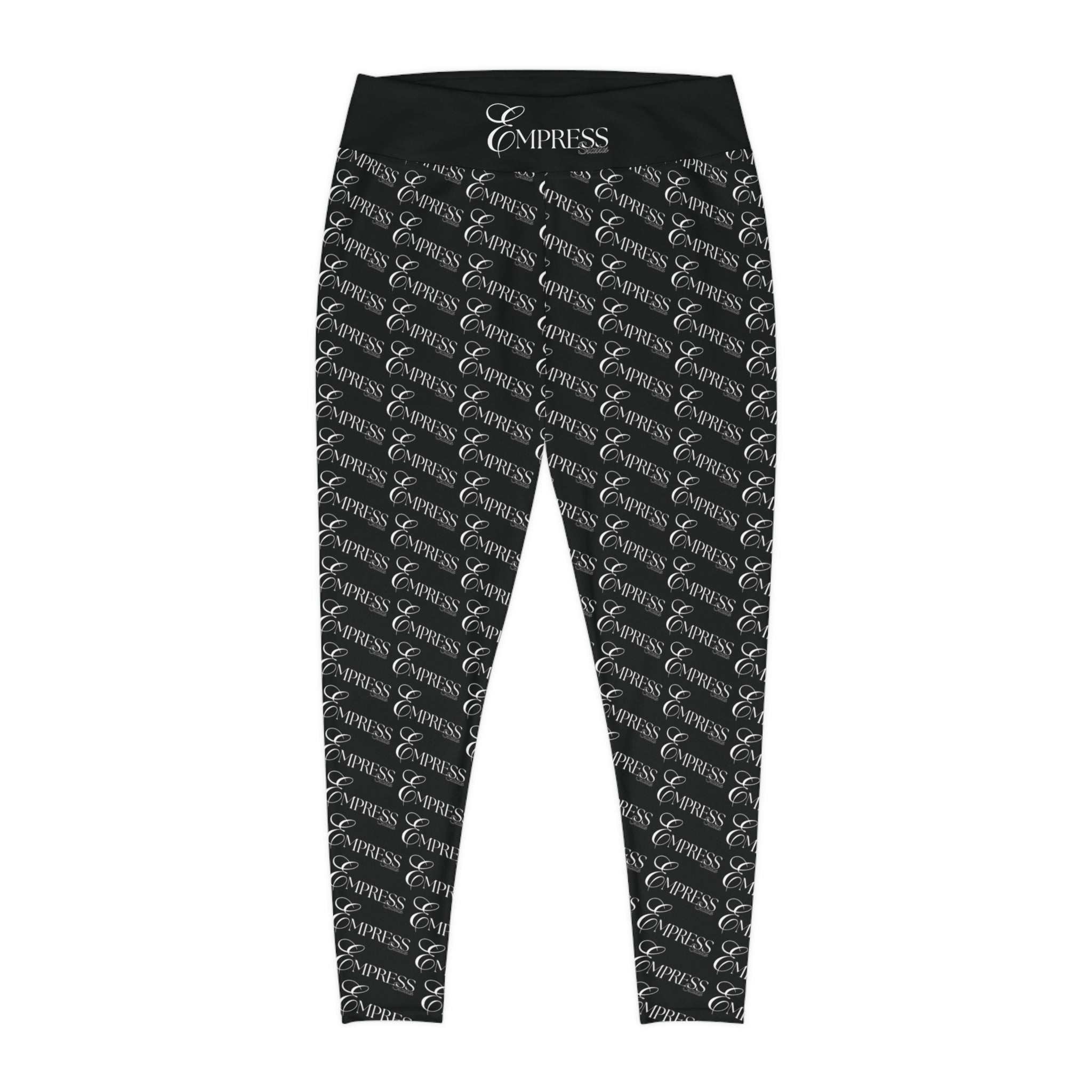 Empress Status Stylish Plus Size Leggings, All-Over Print Workout PantAll Over PrintsEmpress Status Stylish Plus Size Leggings
