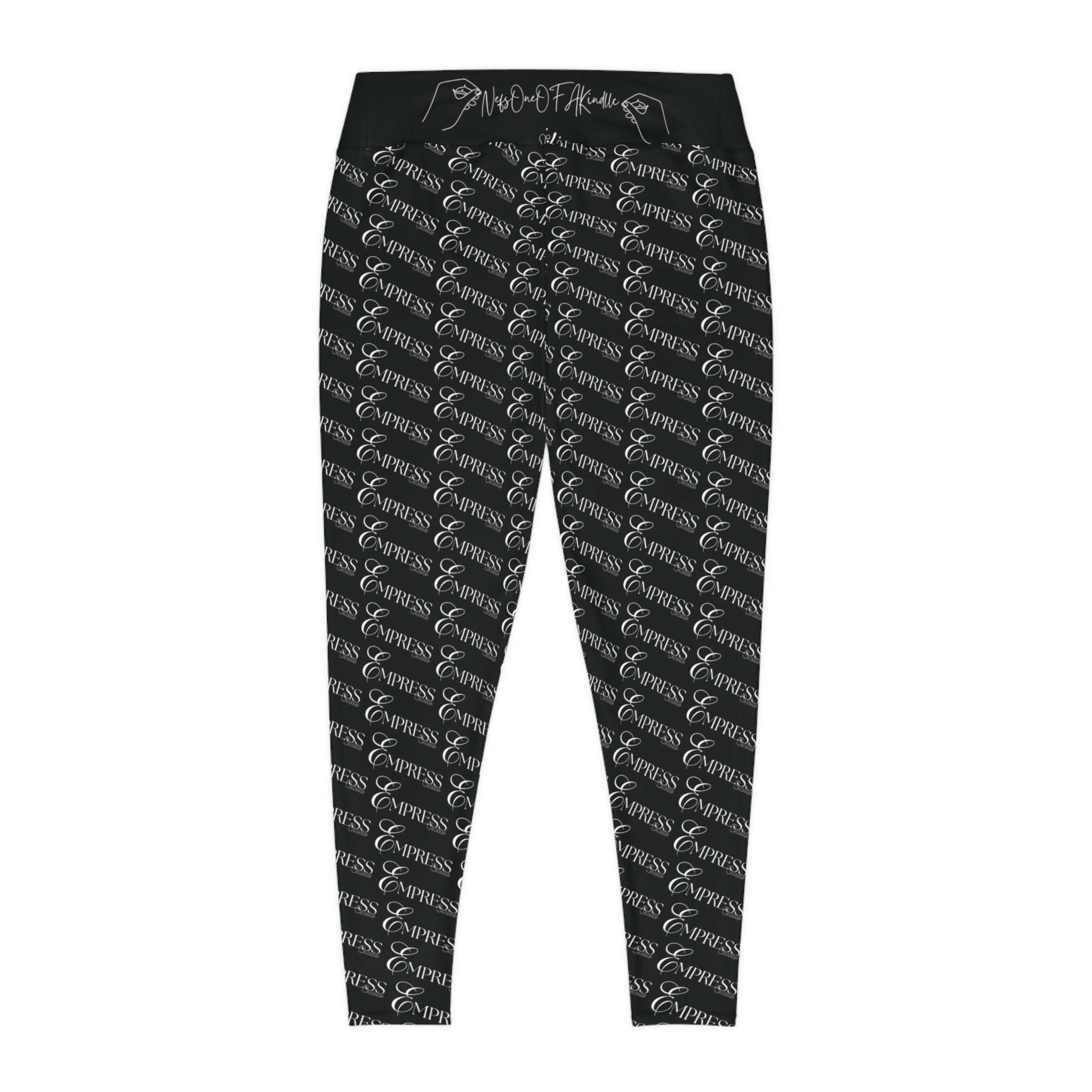Empress Status Stylish Plus Size Leggings, All-Over Print Workout PantAll Over PrintsEmpress Status Stylish Plus Size Leggings
